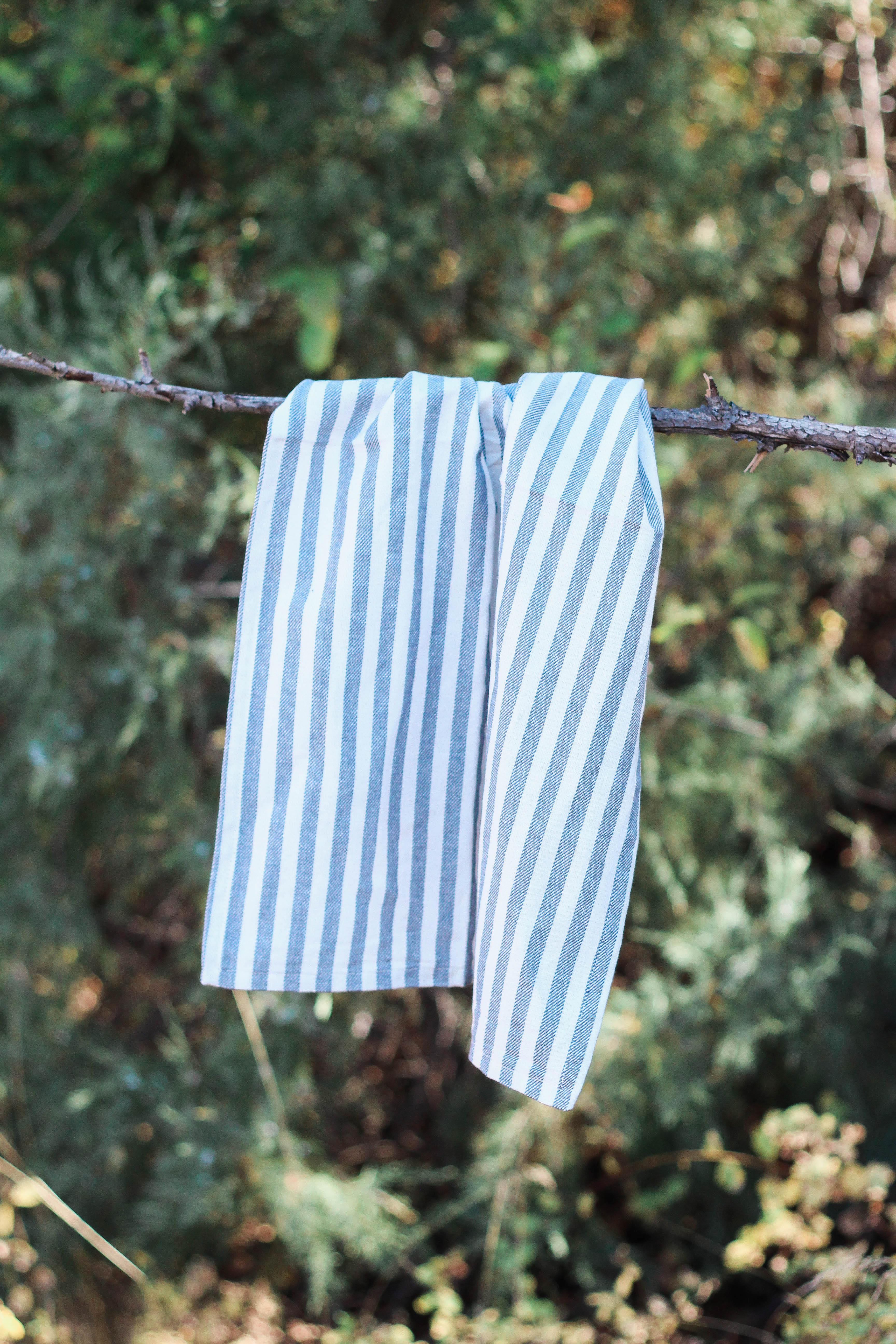 Blue French Stripe Dish Towel