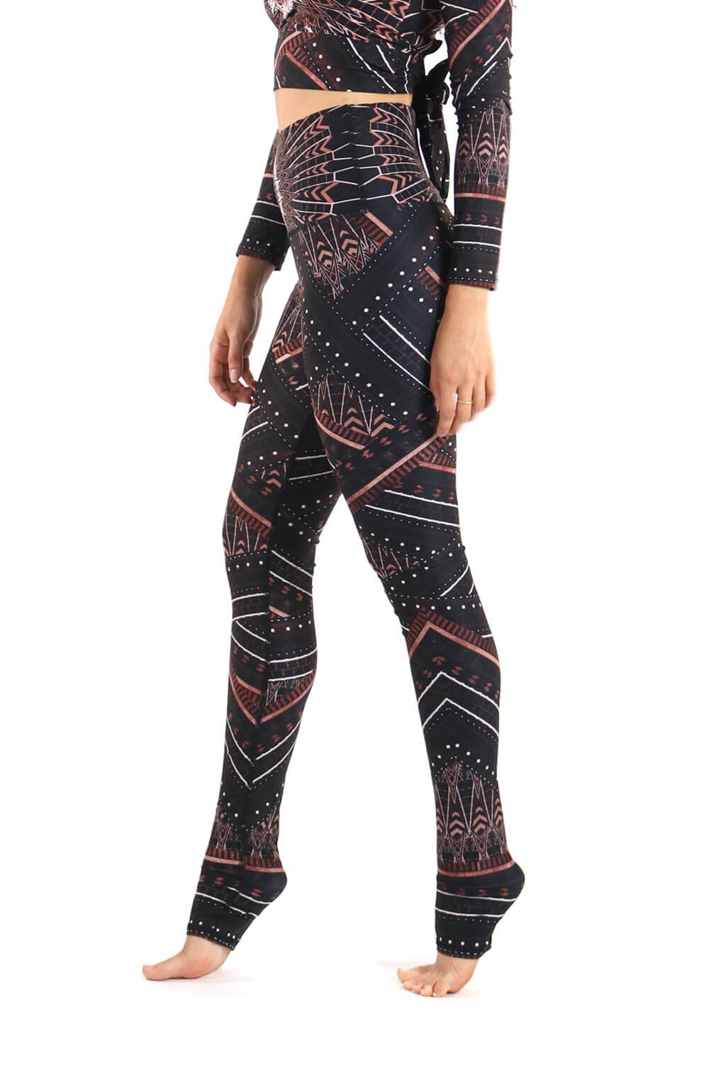 Yoga-Leggings mit „Humble Warrior“-Aufdruck