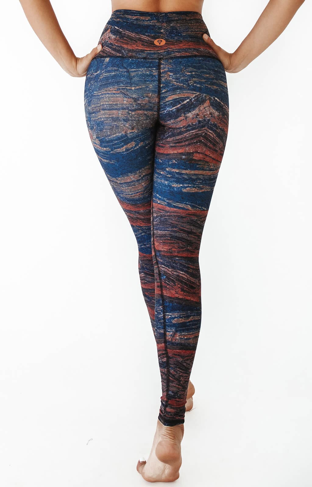 Leggings de yoga con estampado de piedras