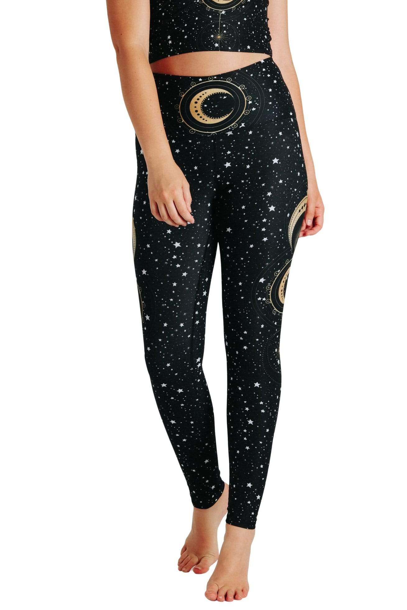 Yoga-Leggings mit Wahrsager-Print