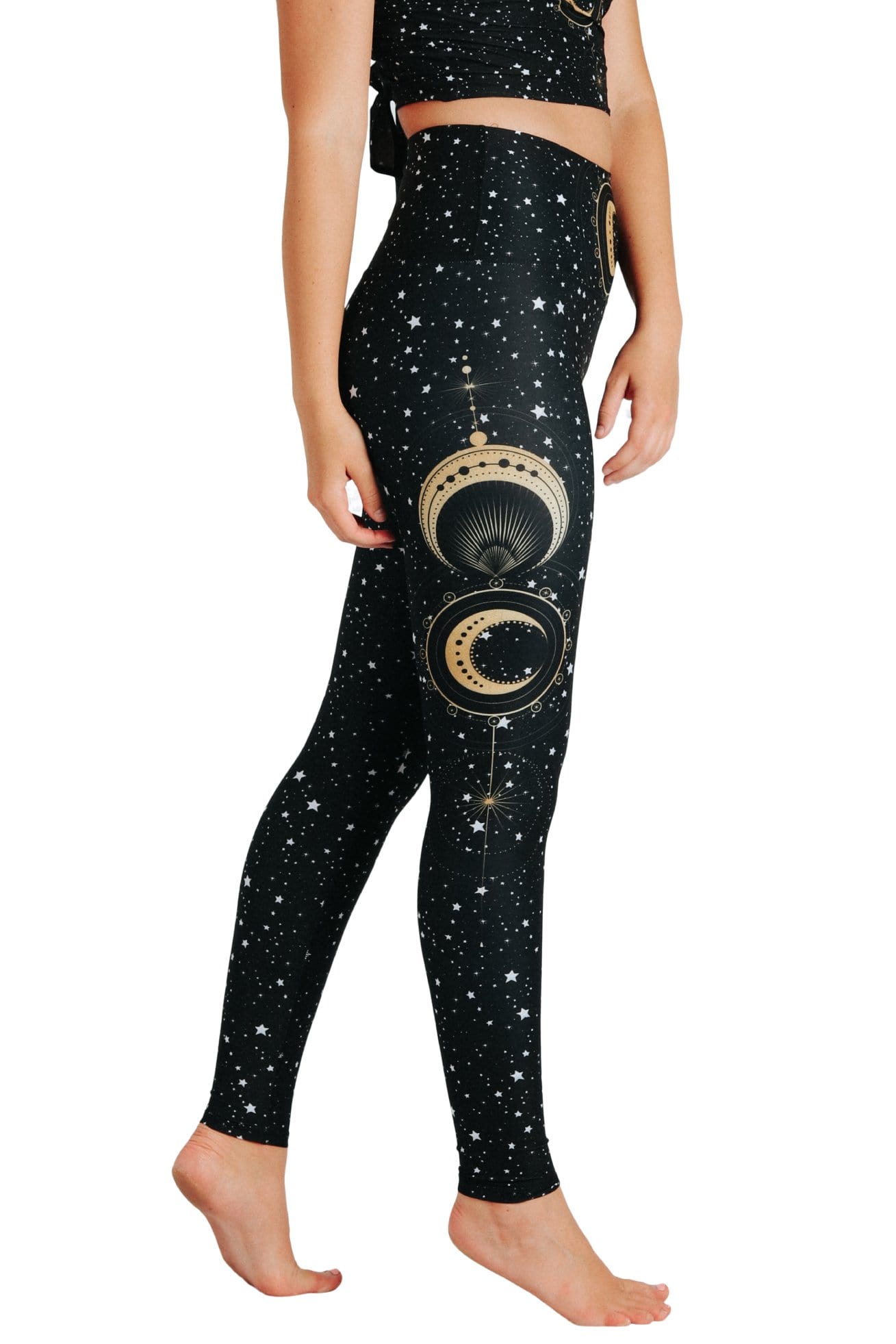 Yoga-Leggings mit Wahrsager-Print