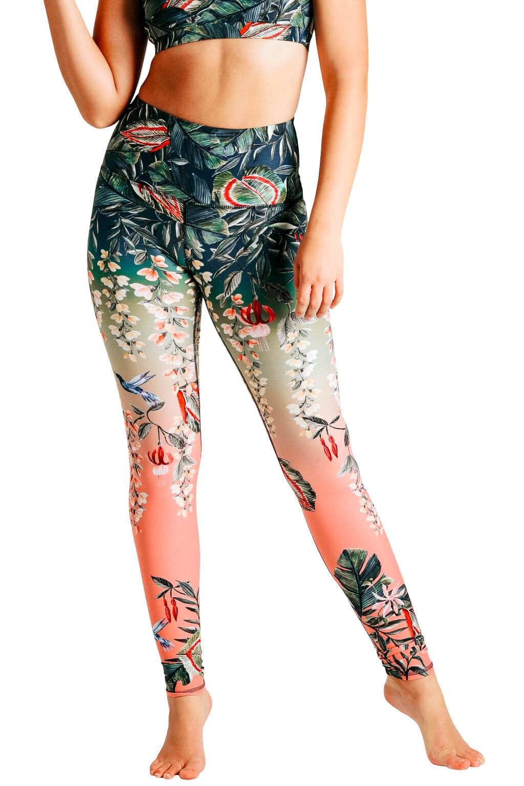 Feeling Ferntastic – Bedruckte Yoga-Leggings