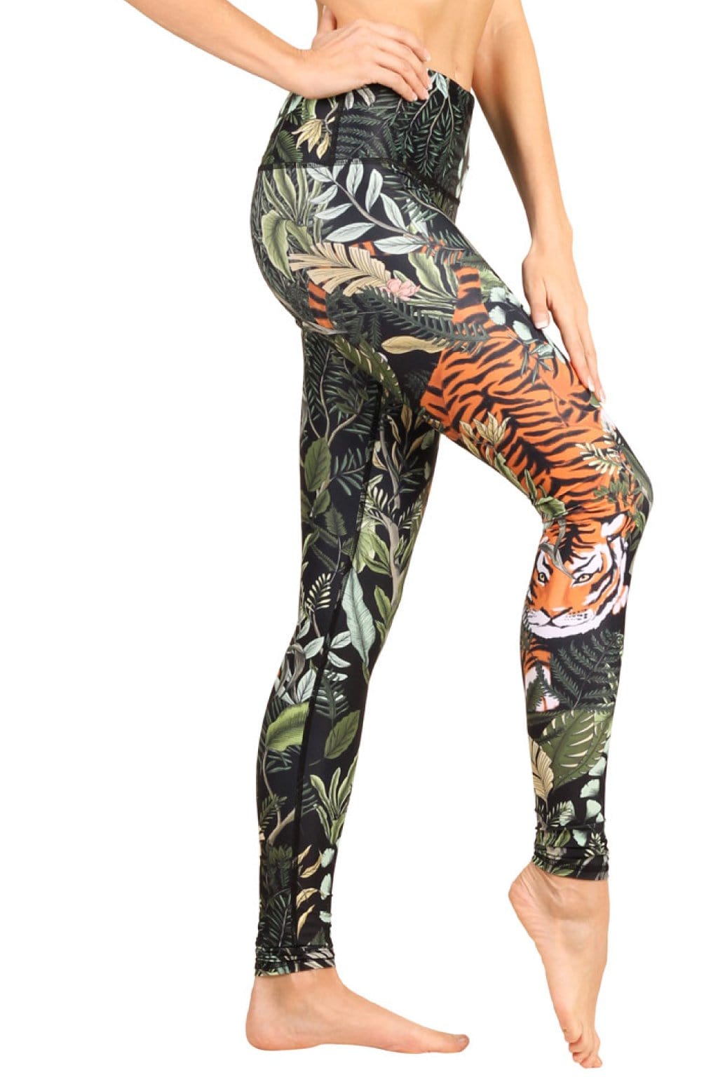 Yoga-Leggings mit „Rawr Talent“-Print