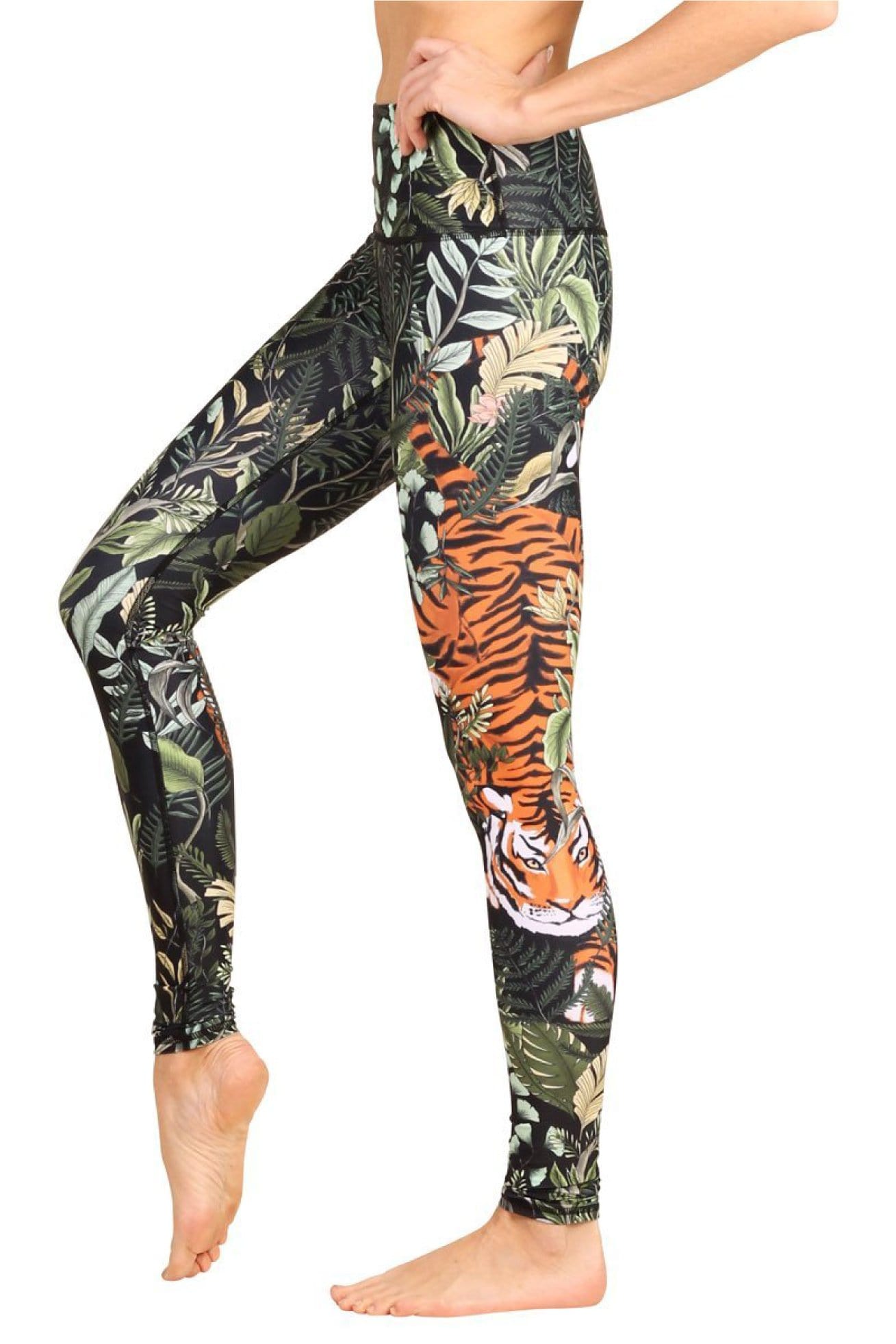 Yoga-Leggings mit „Rawr Talent“-Print