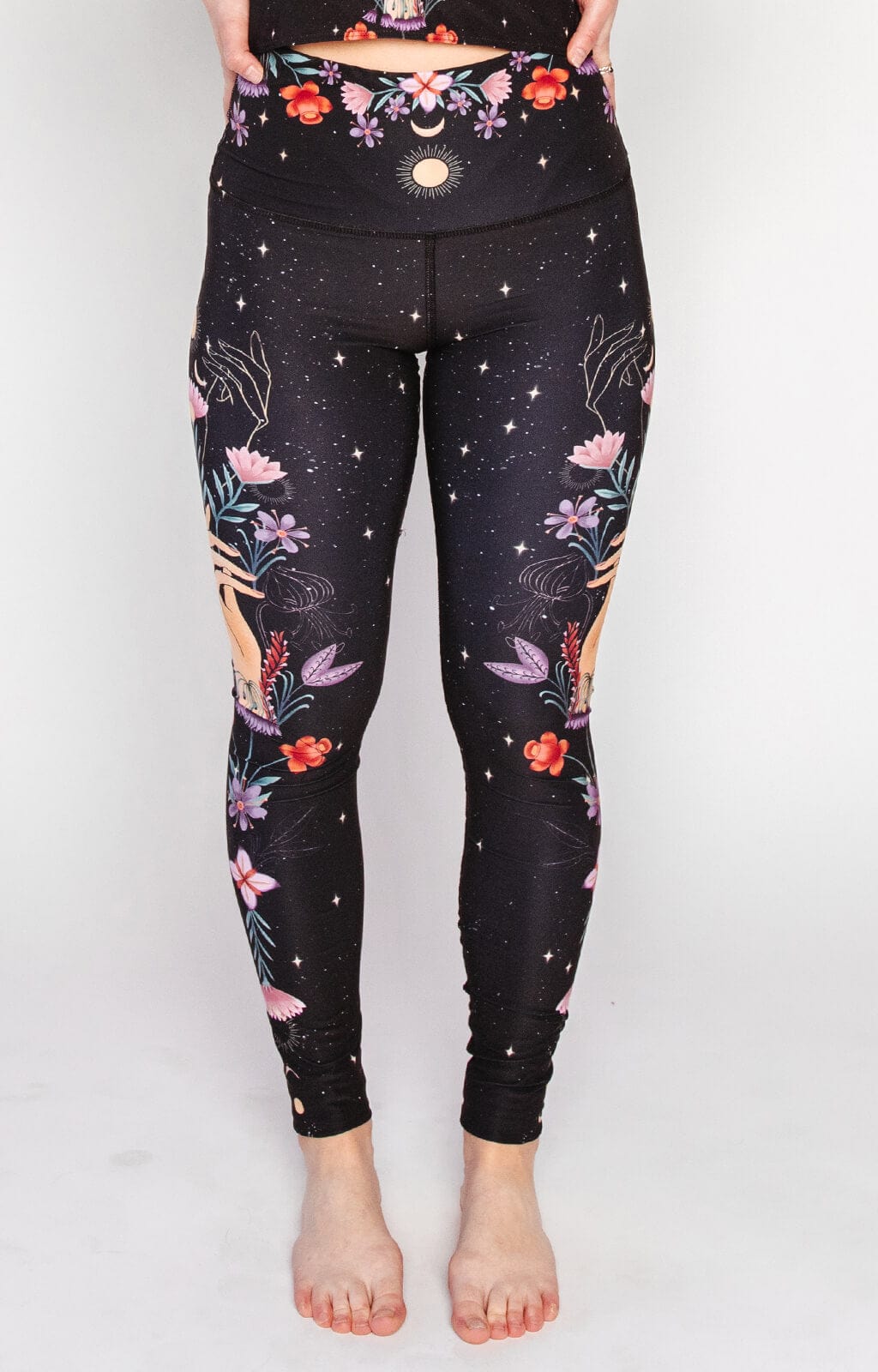 Yoga-Leggings mit „Celestial Timing“-Print