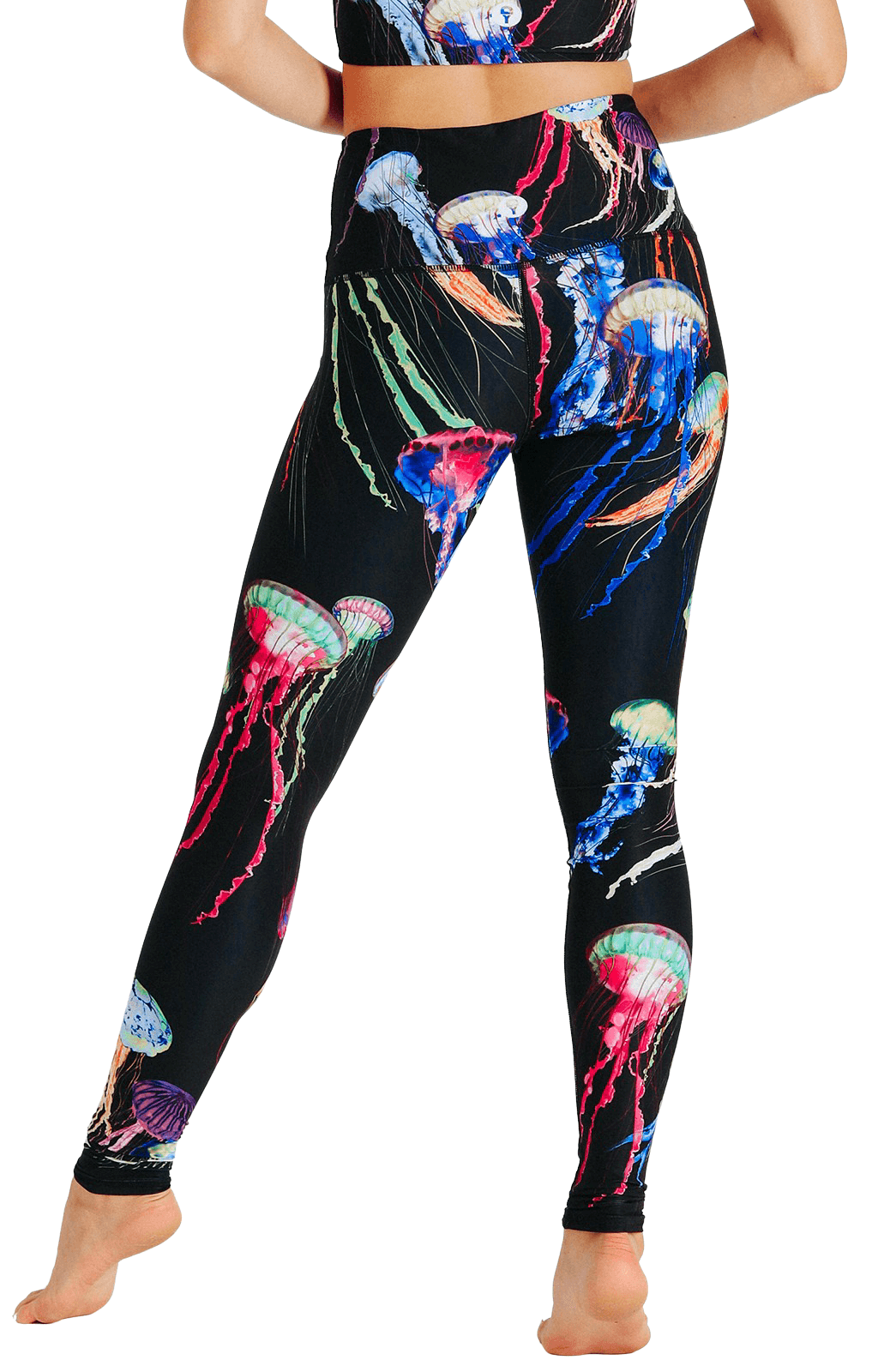 Yoga-Leggings mit „Electric Flow“-Print