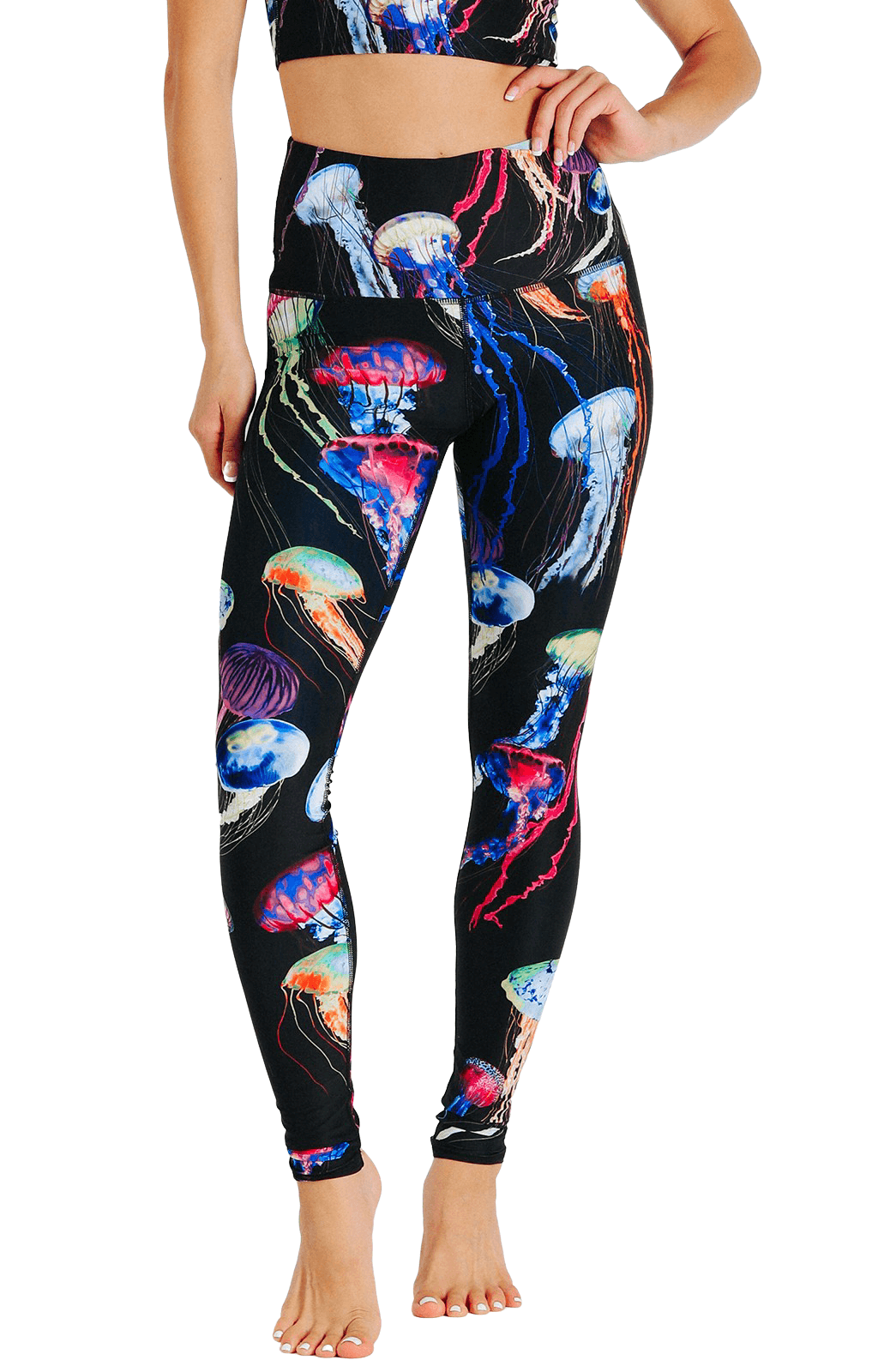 Yoga-Leggings mit „Electric Flow“-Print