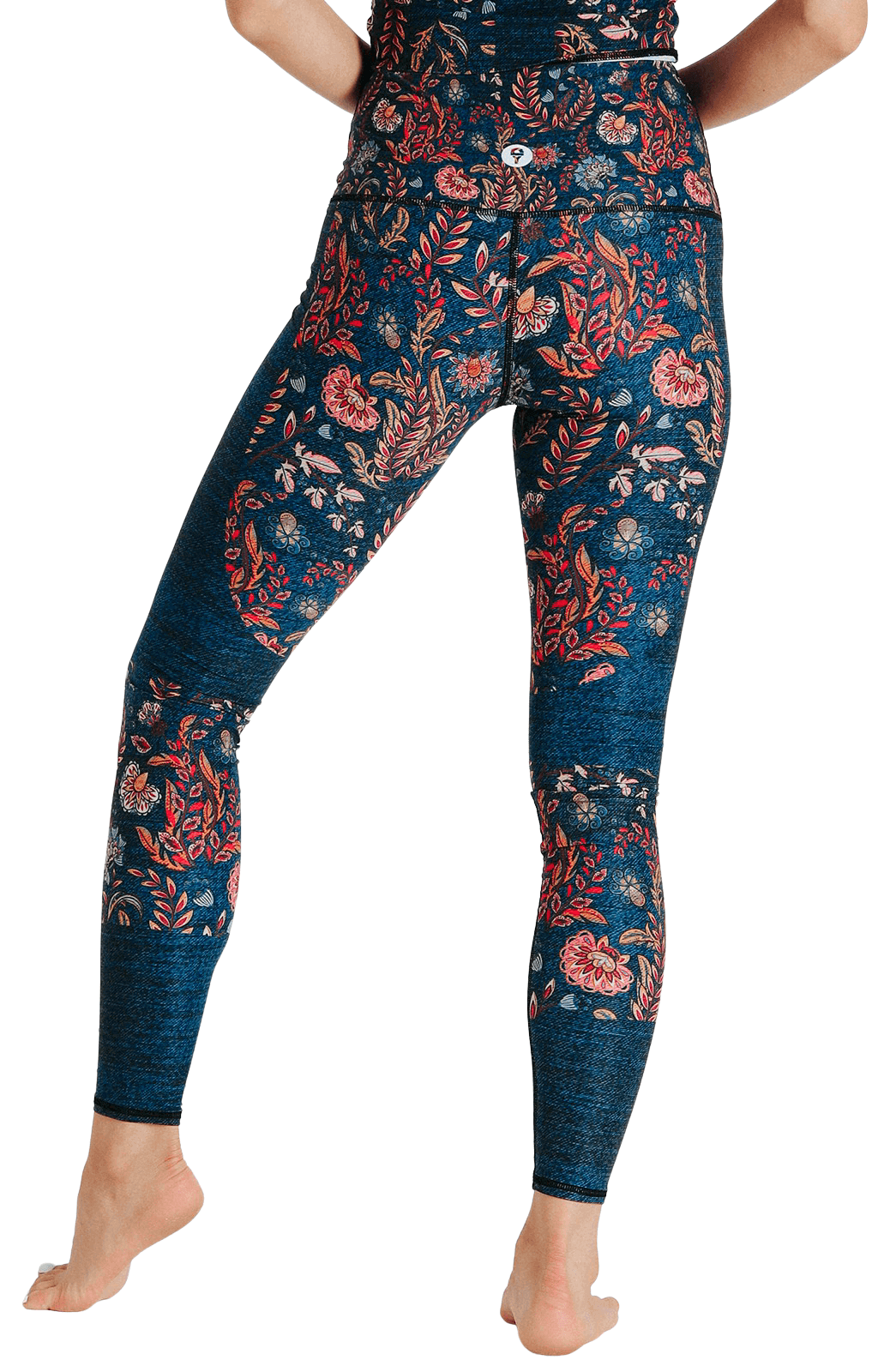 Yoga-Leggings mit Festival-Jeansprint