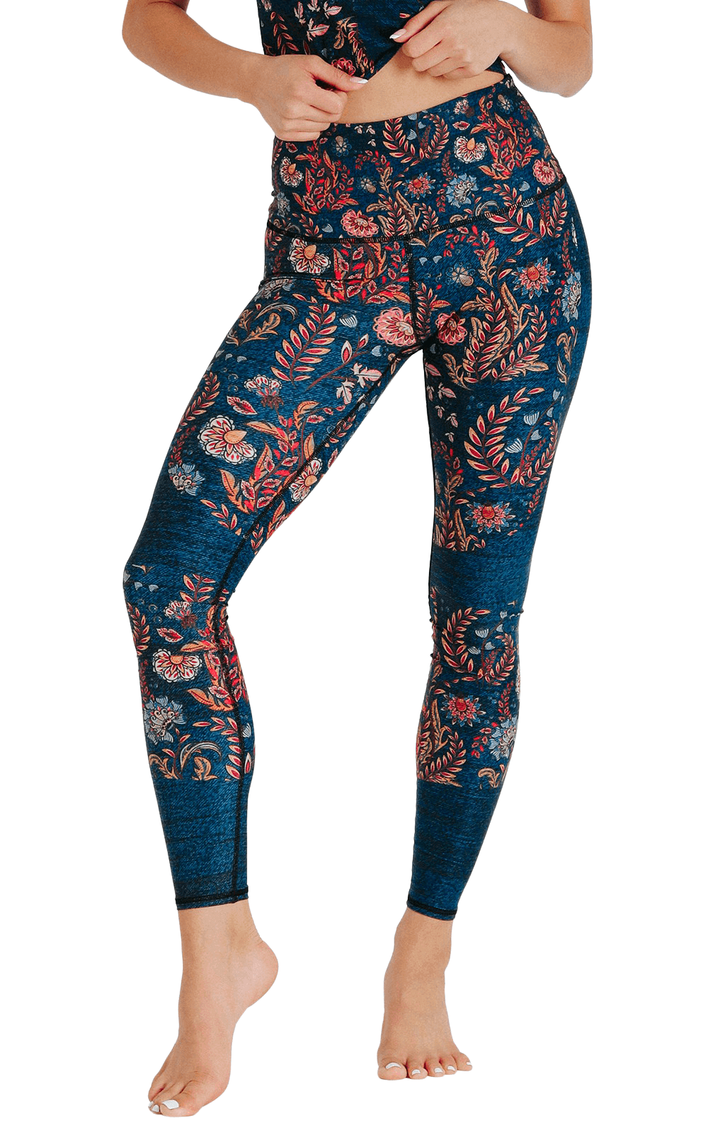 Yoga-Leggings mit Festival-Jeansprint