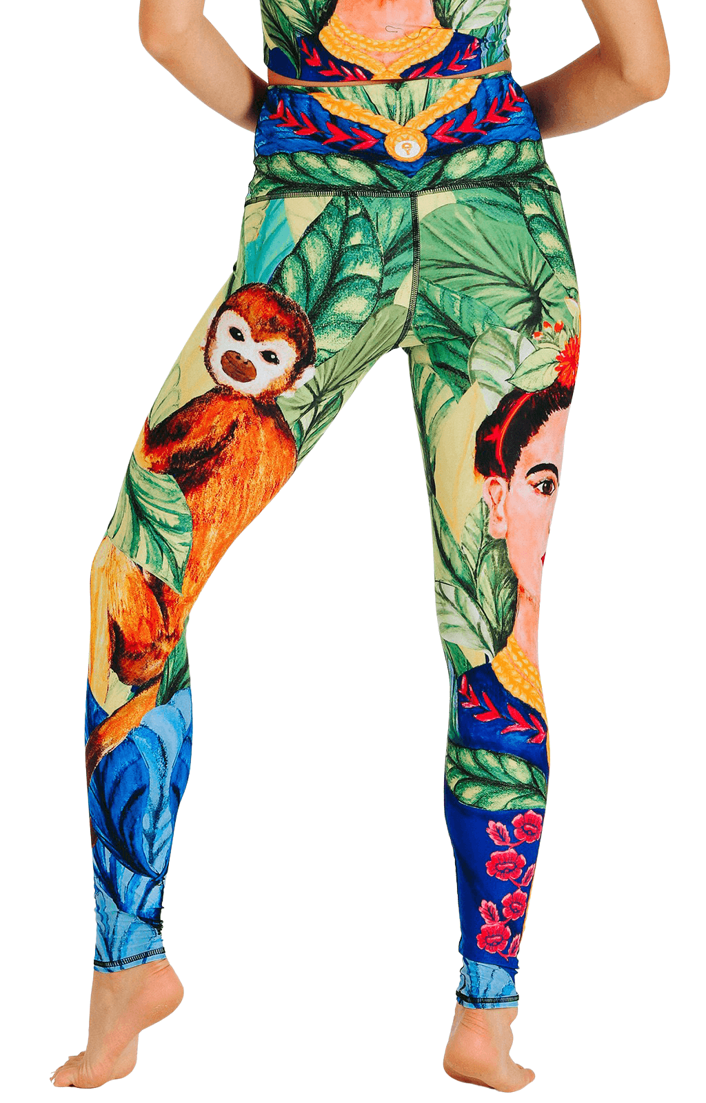 Yoga-Leggings mit Frida-Print