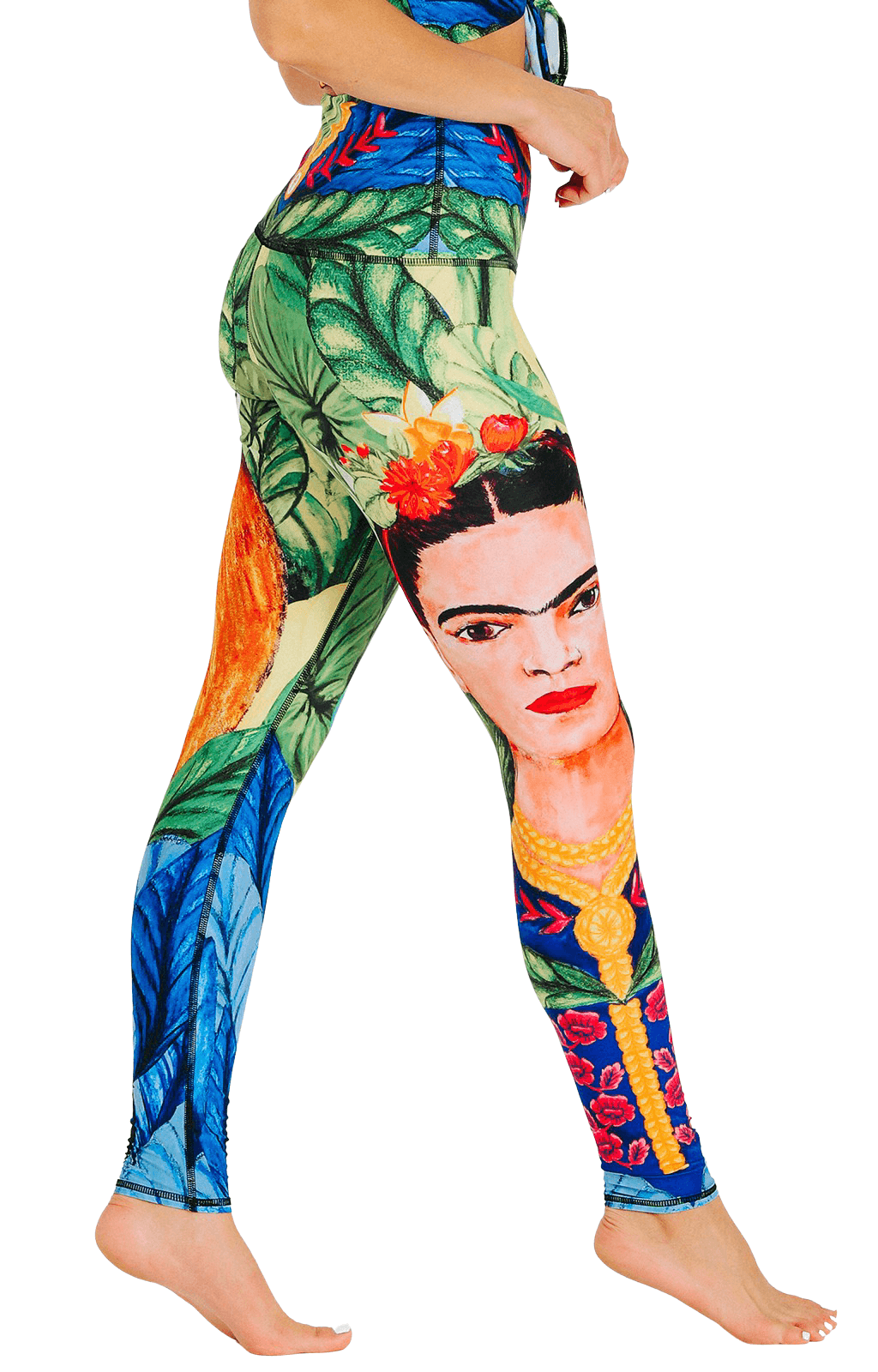 Yoga-Leggings mit Frida-Print