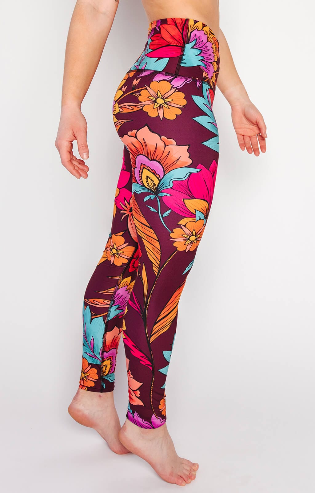 Bedruckte Yoga-Leggings mit Indie-Flow-Print