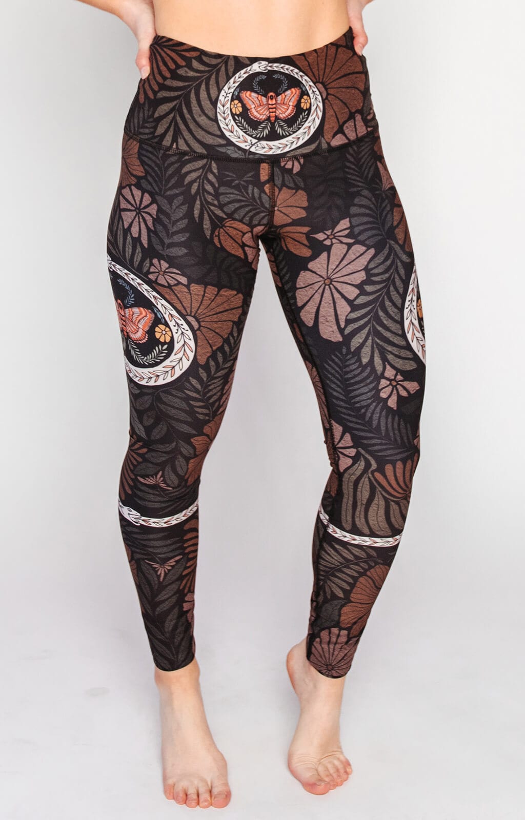 Yoga-Leggings mit Ouroboros-Print