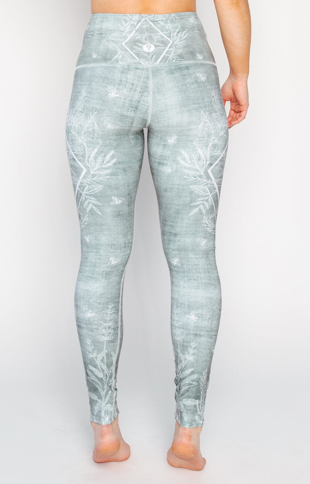 Bedruckte Yoga-Leggings „Pure Sage“