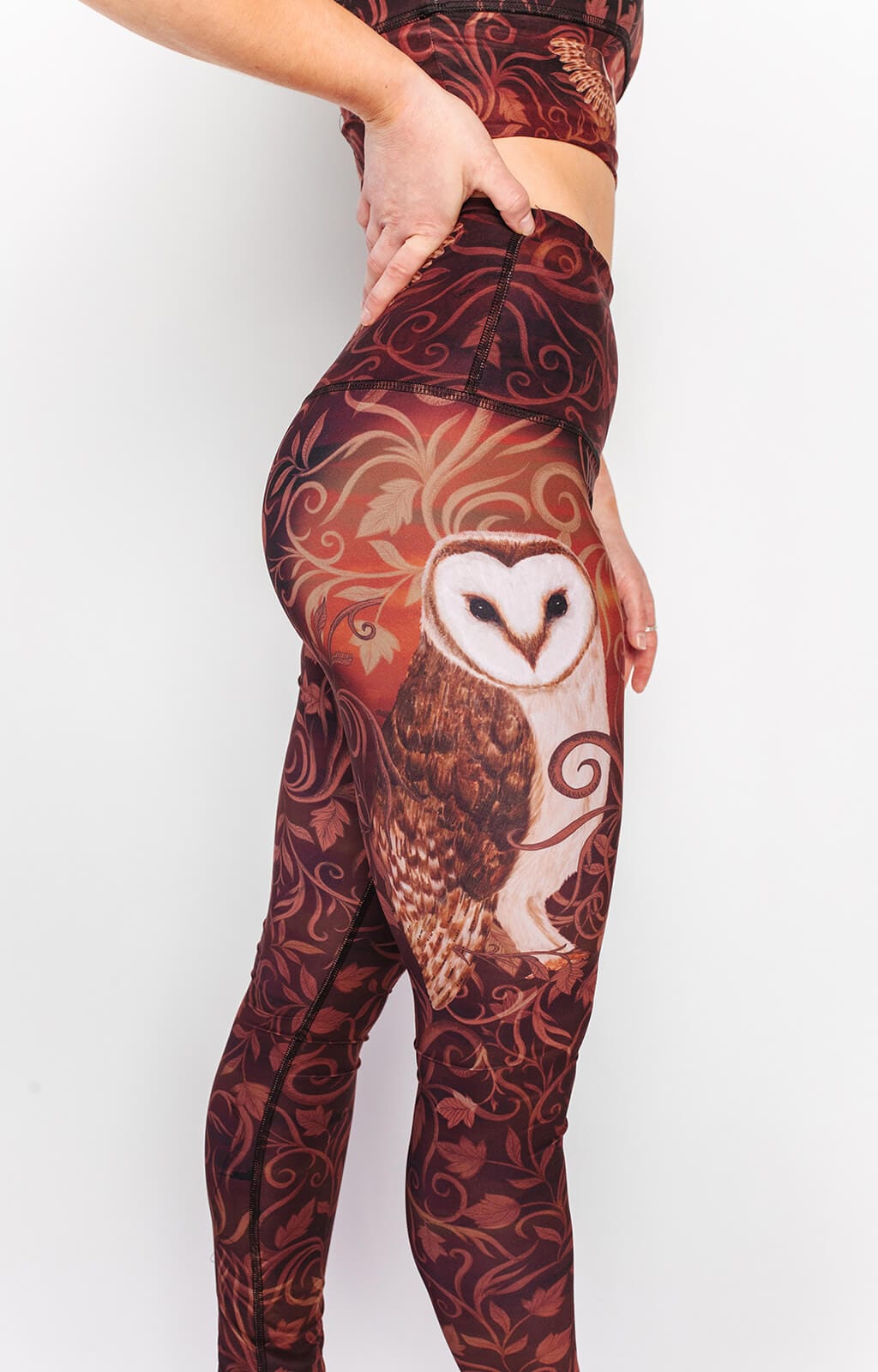 Yoga-Leggings mit Wisdom Seeker-Print