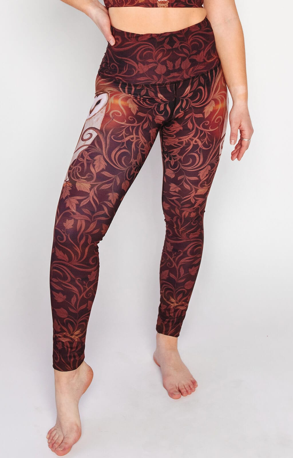 Yoga-Leggings mit Wisdom Seeker-Print