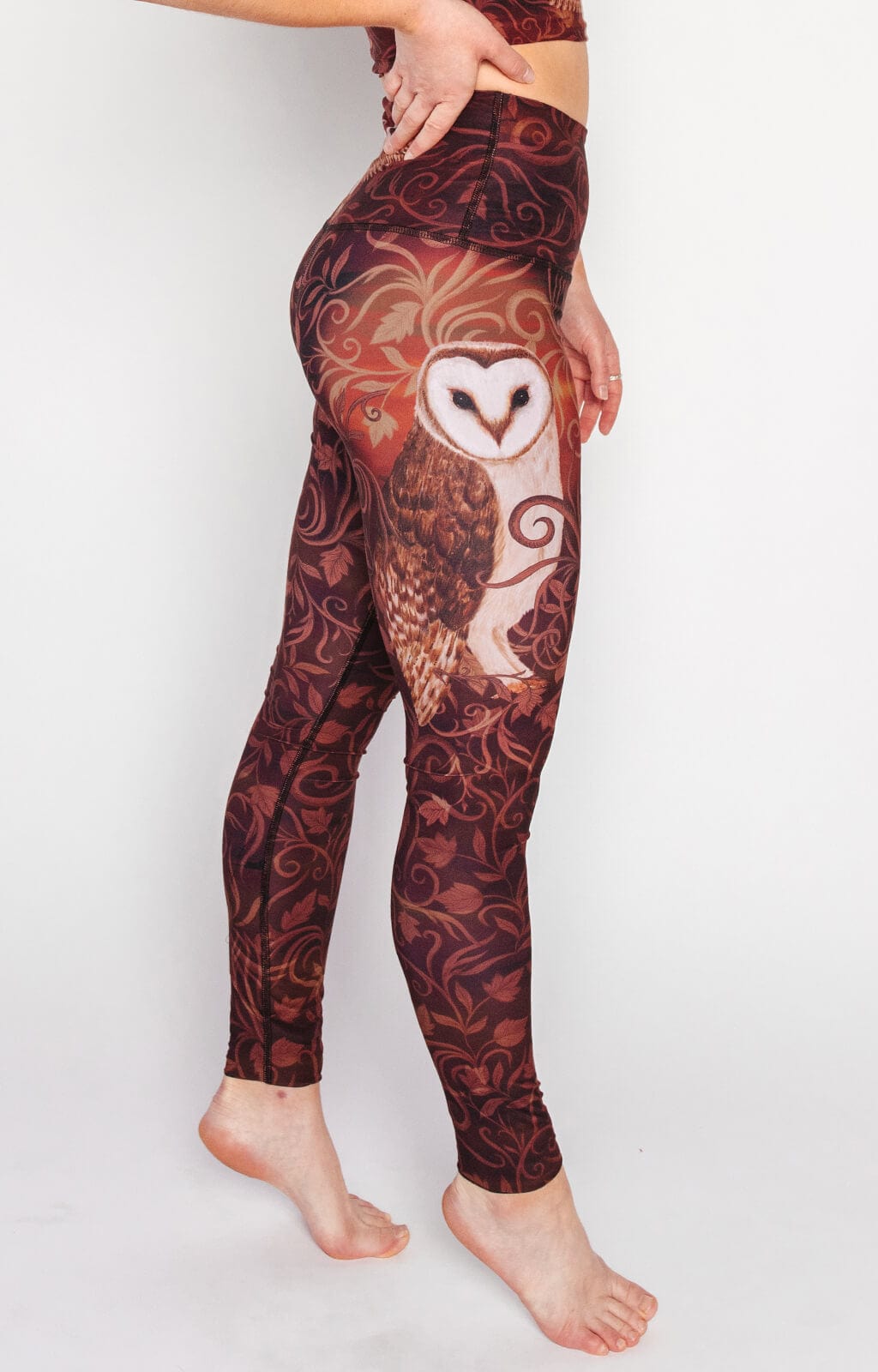 Yoga-Leggings mit Wisdom Seeker-Print