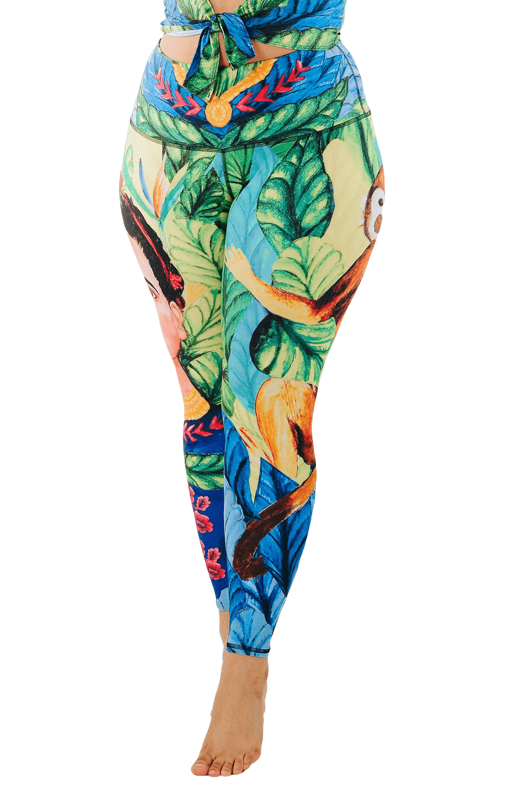 Yoga-Leggings mit Frida-Print