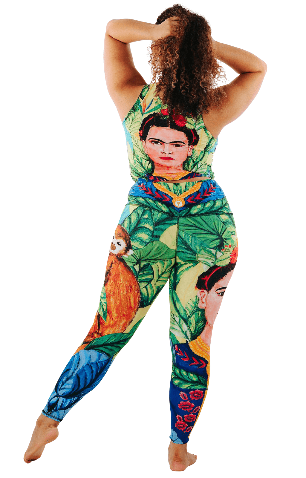 Yoga-Leggings mit Frida-Print