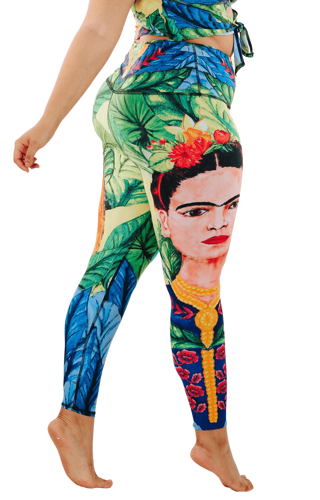 Yoga-Leggings mit Frida-Print