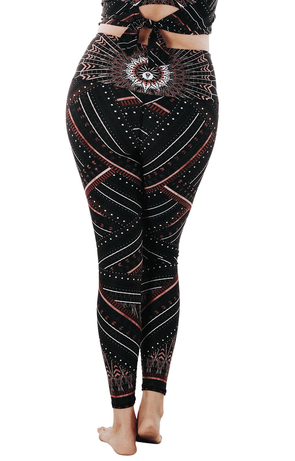 Yoga-Leggings mit „Humble Warrior“-Aufdruck