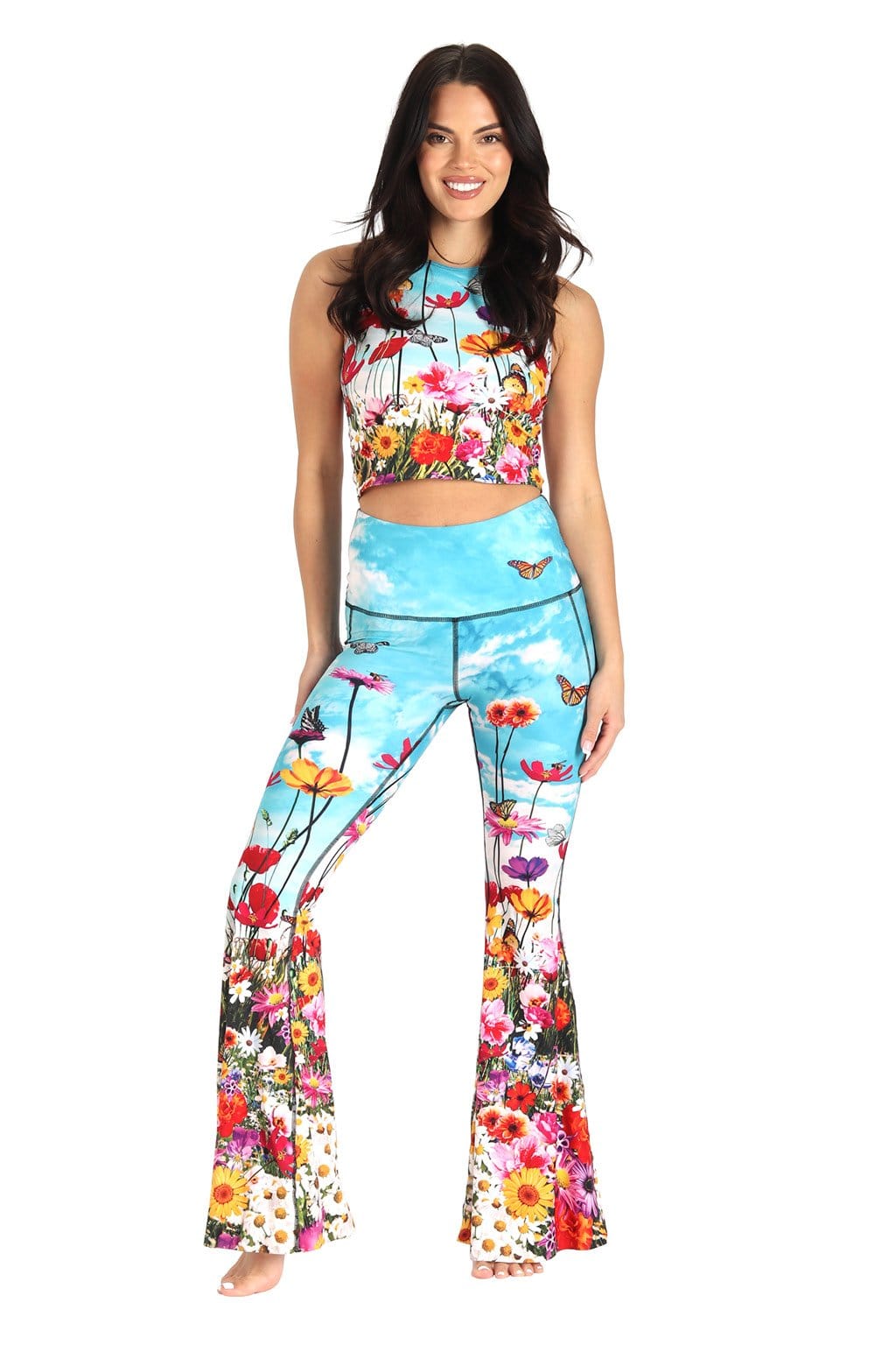 Flower Bomb Bell Bottoms