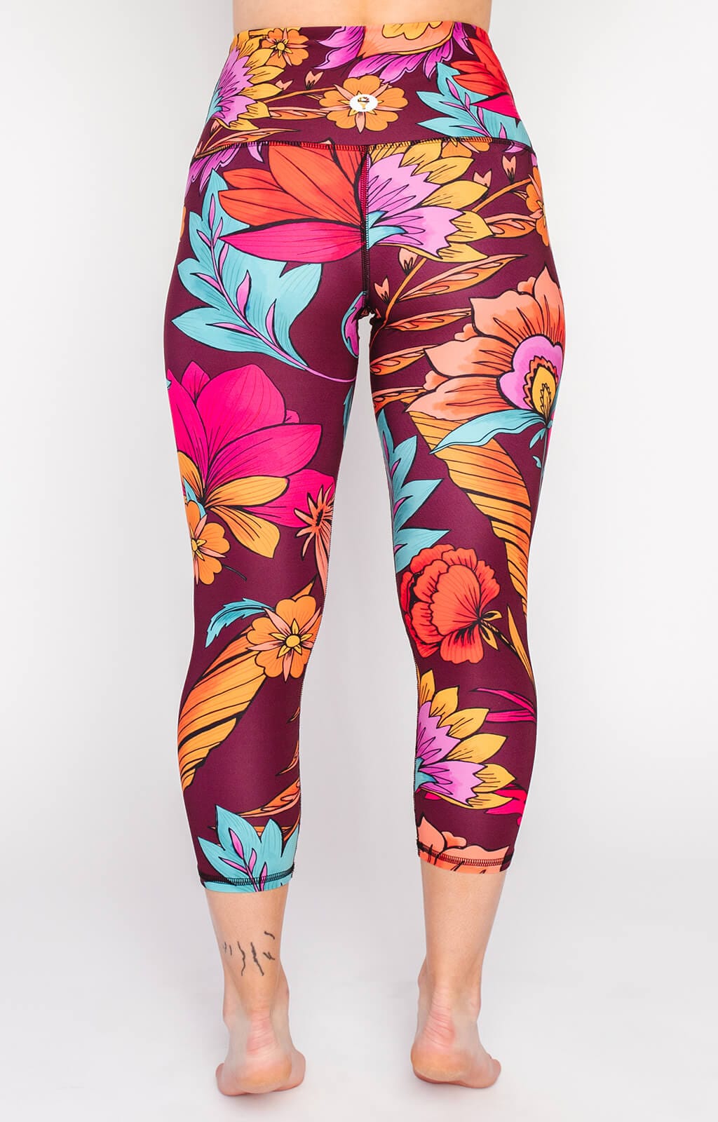 Indie Flow Printed Yoga Crops