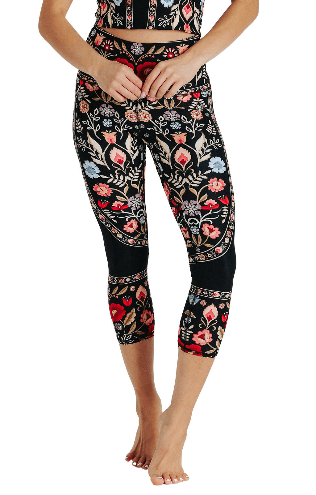 Rustica Printed Yoga Crops