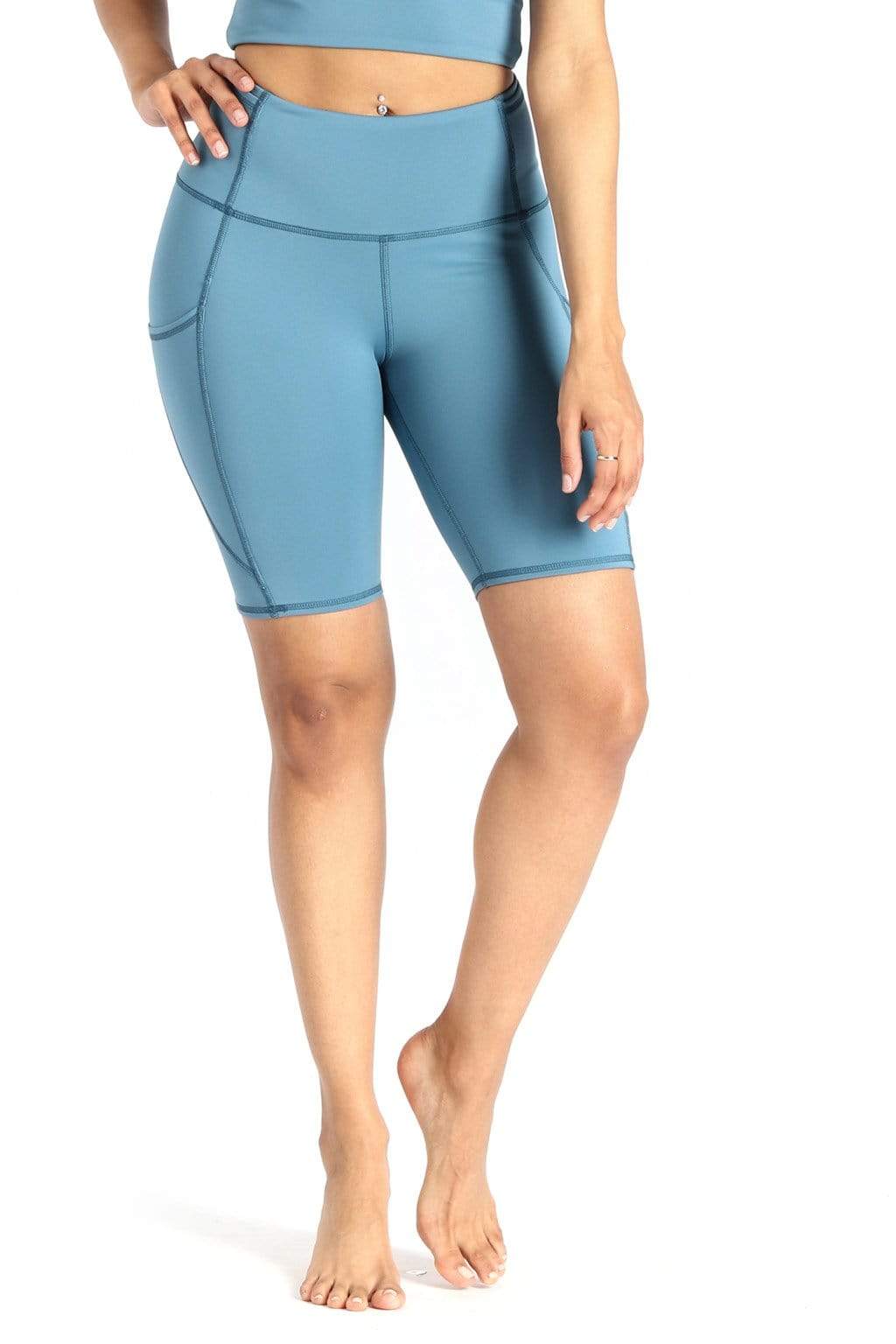 Utility-Bikershorts in Ozeanblau