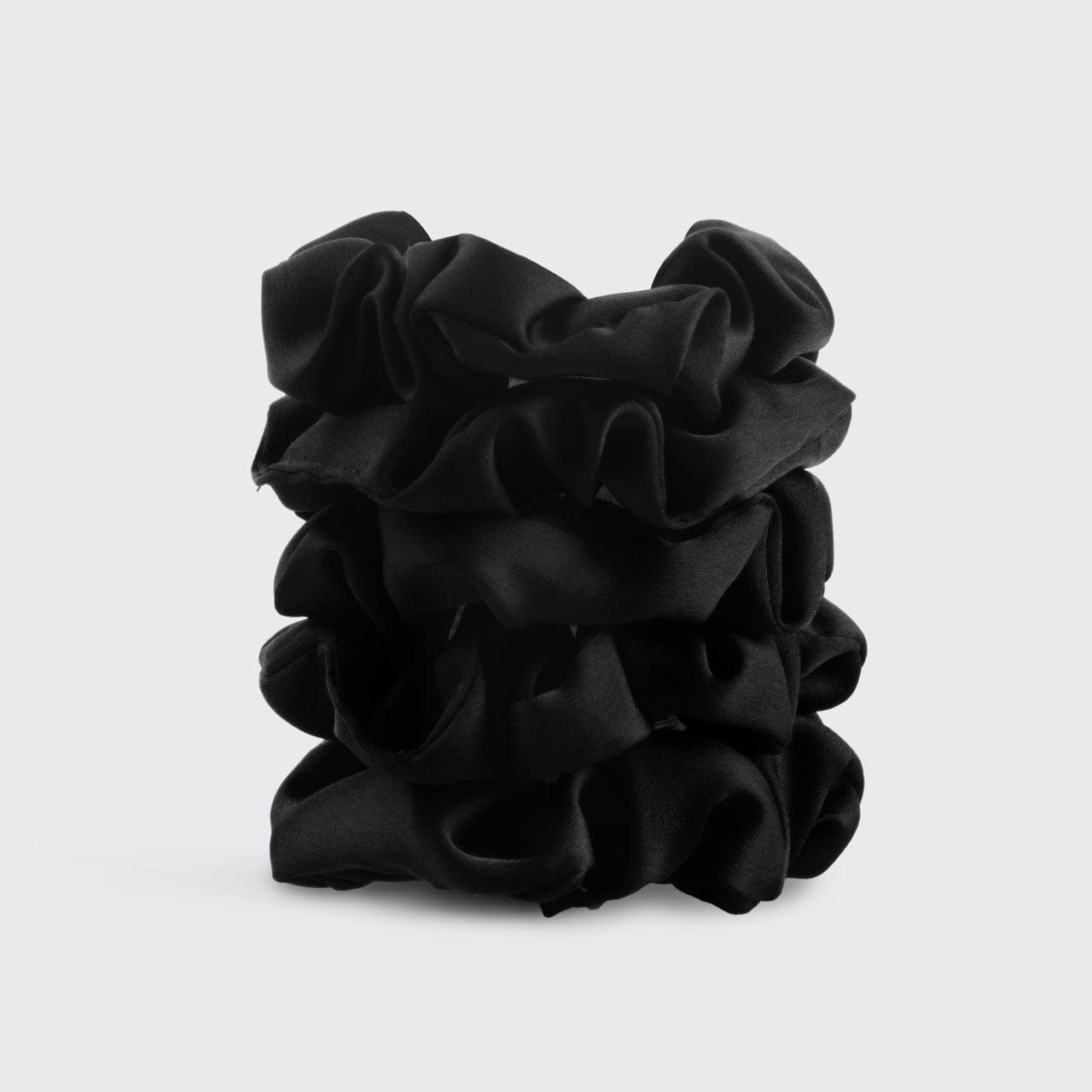 Satin Schlaf-Scrunchies - Schwarz