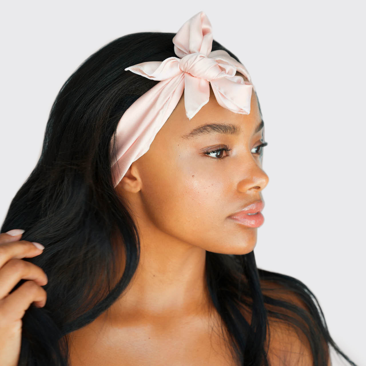 Satin Sleep Scarf - Blush