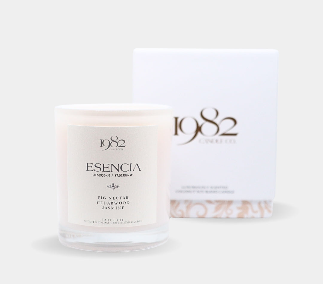 Esencia 20° 87° (7.5 oz Single Wick) - Notes: Fig Nectar, Cedarwood, Citron, Zest, Benzoin & Musk