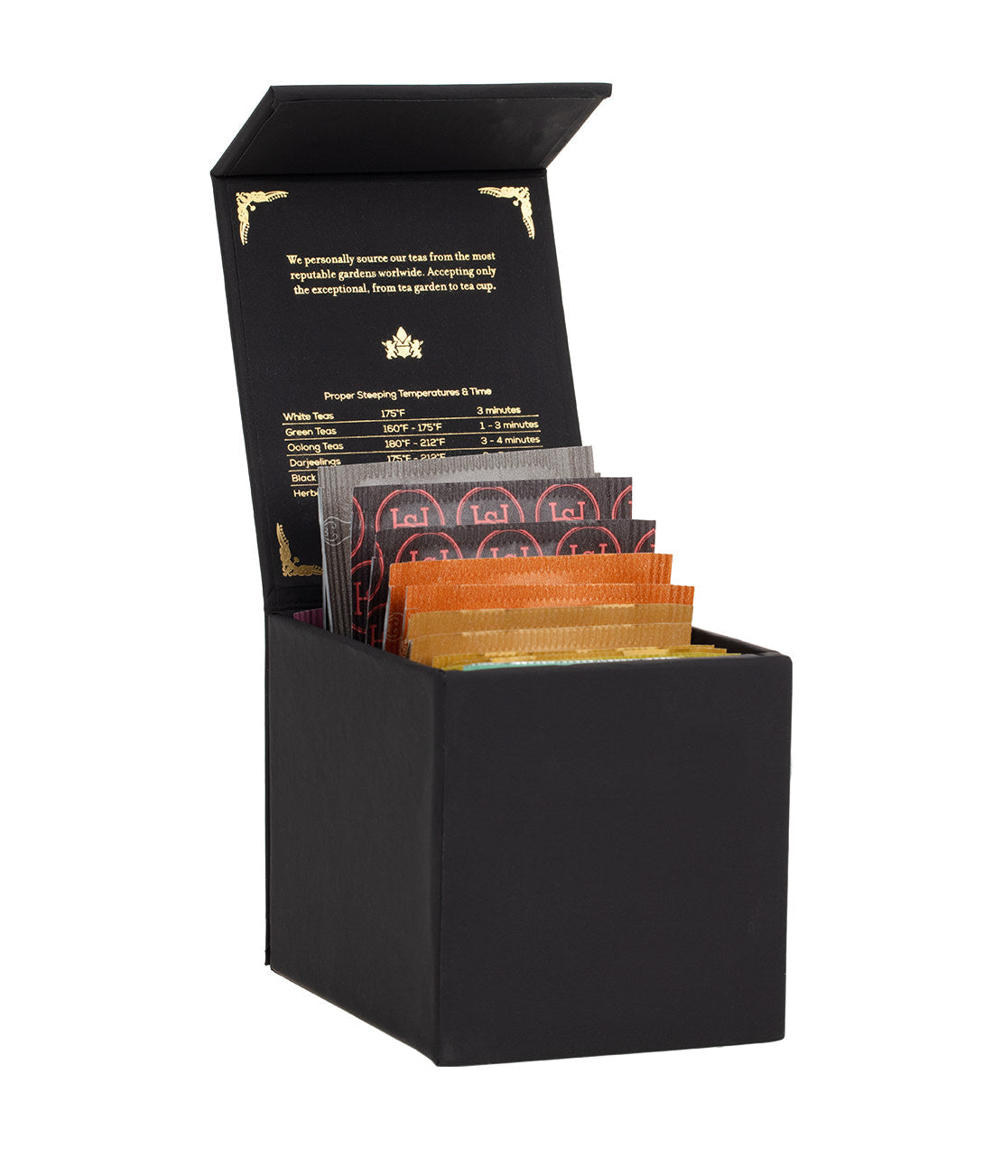 Harney Heritage – Herbal & Decaf Teabag Sampler Black Box