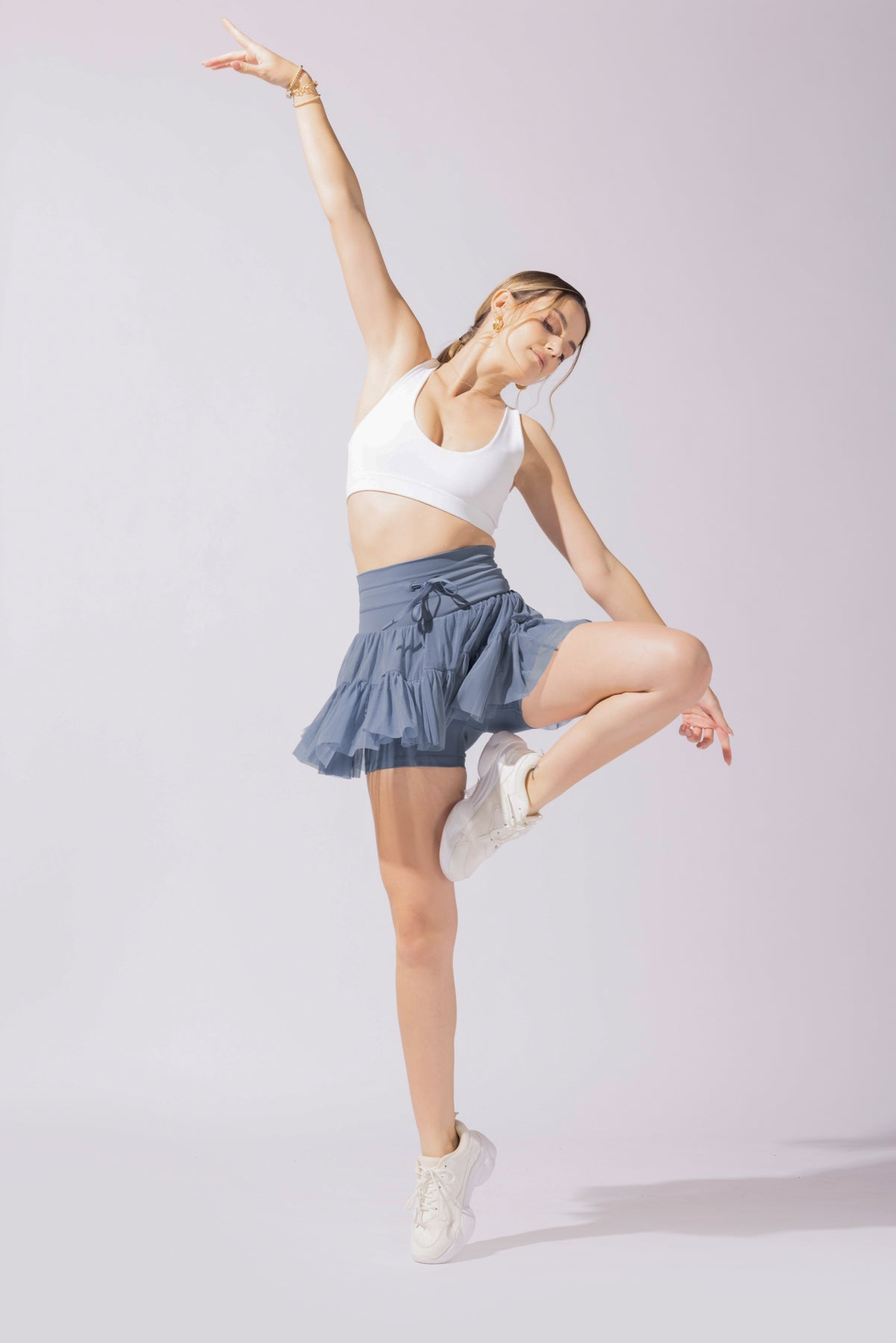 Pirouette Skort - Blauer Nebel 