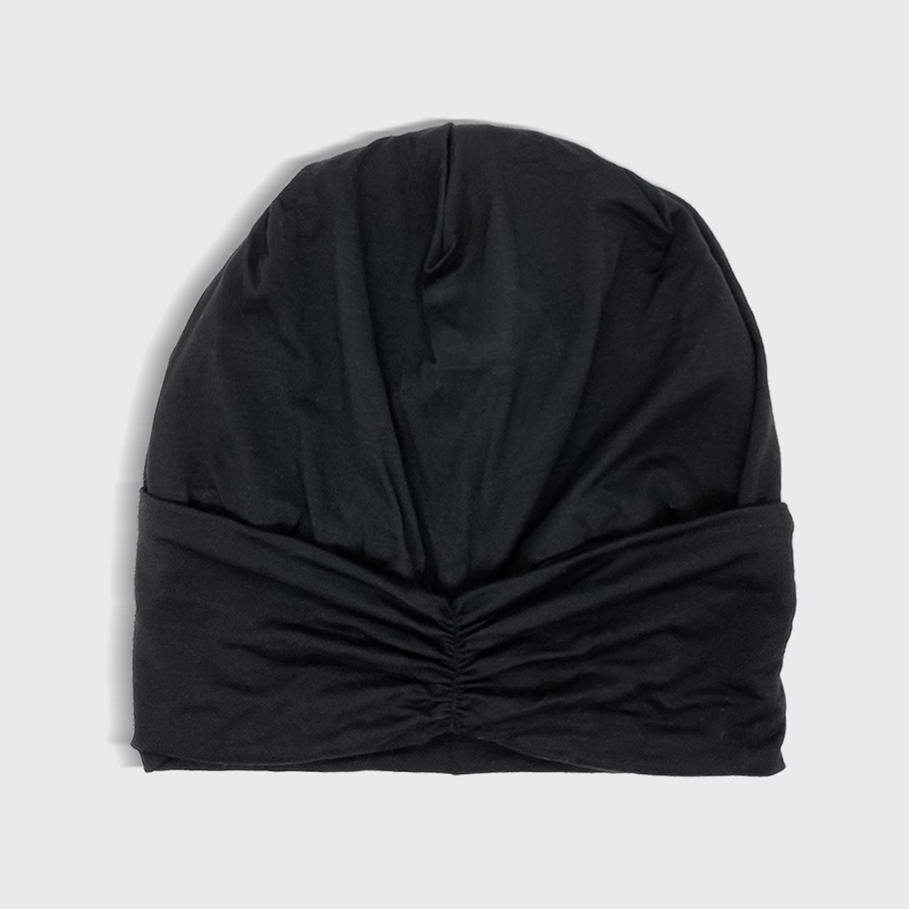 Turbante/gorro para dormir con forro de satén - Negro