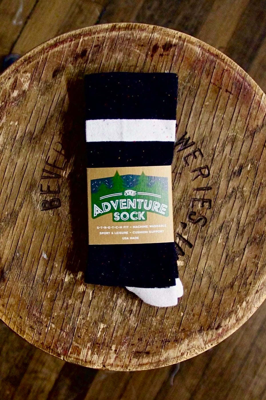 The Adventure Sock: calcetín de algodón reciclado de calibre superfino