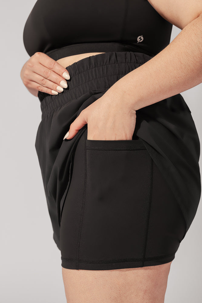 Pantalones cortos de cintura alta Supershort™ - Negro