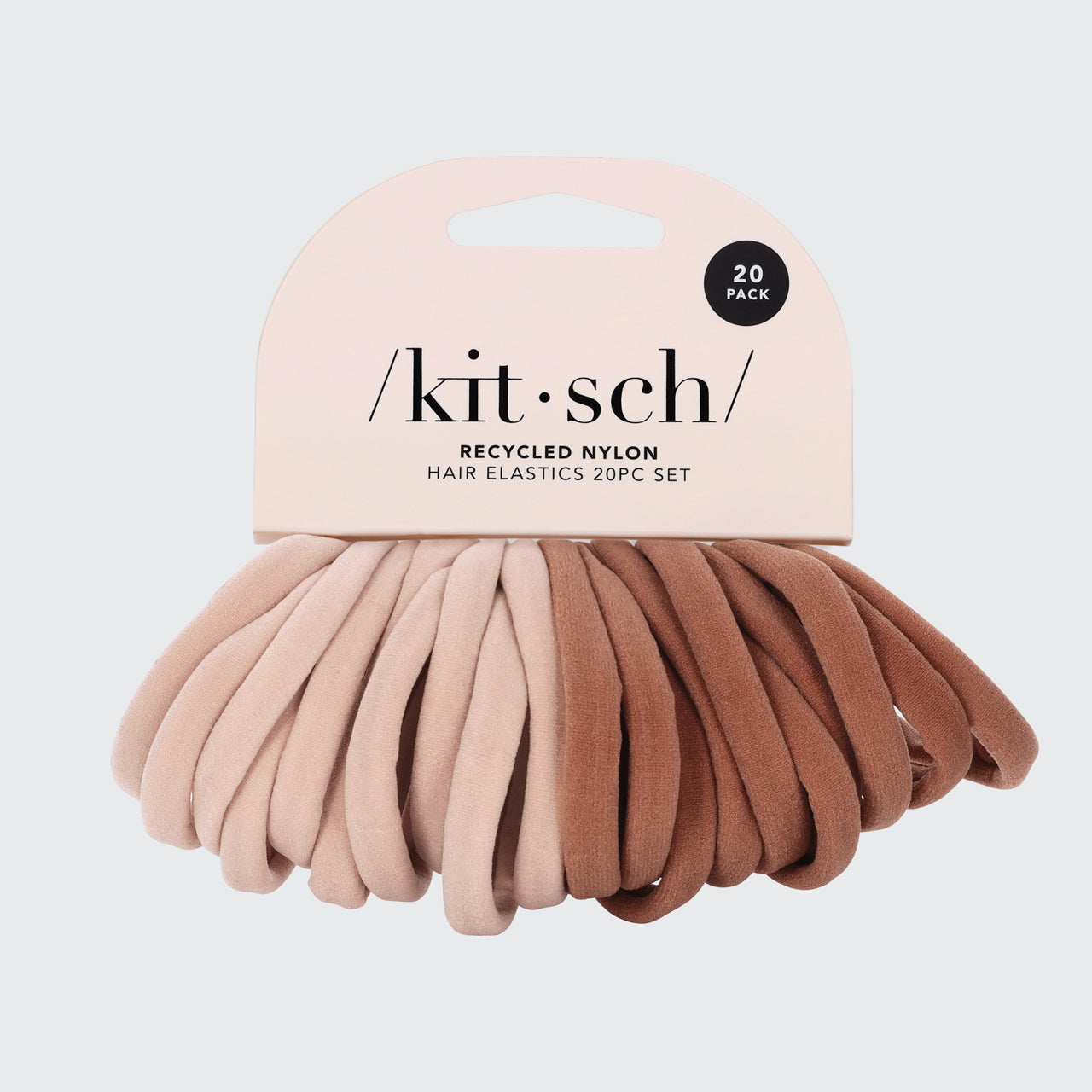 Elastische Haargummis, 20er-Packung - Blush