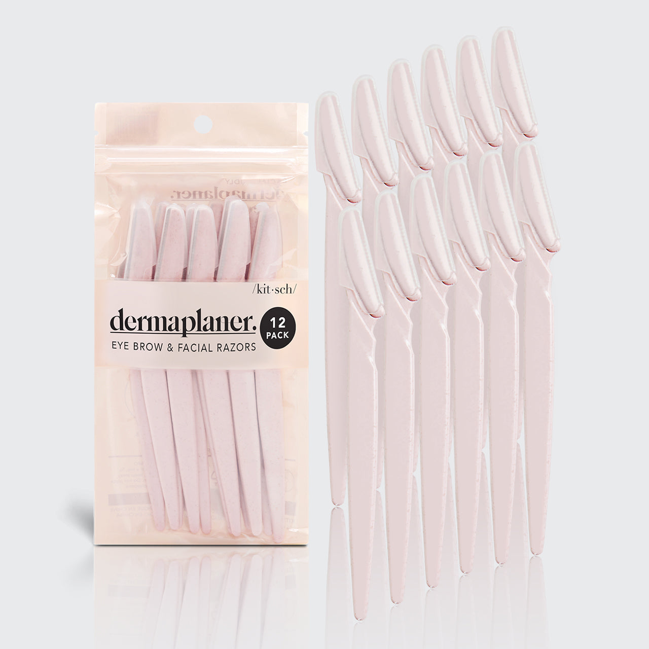 Dermaplaning-Werkzeug, 12er-Pack – Rouge