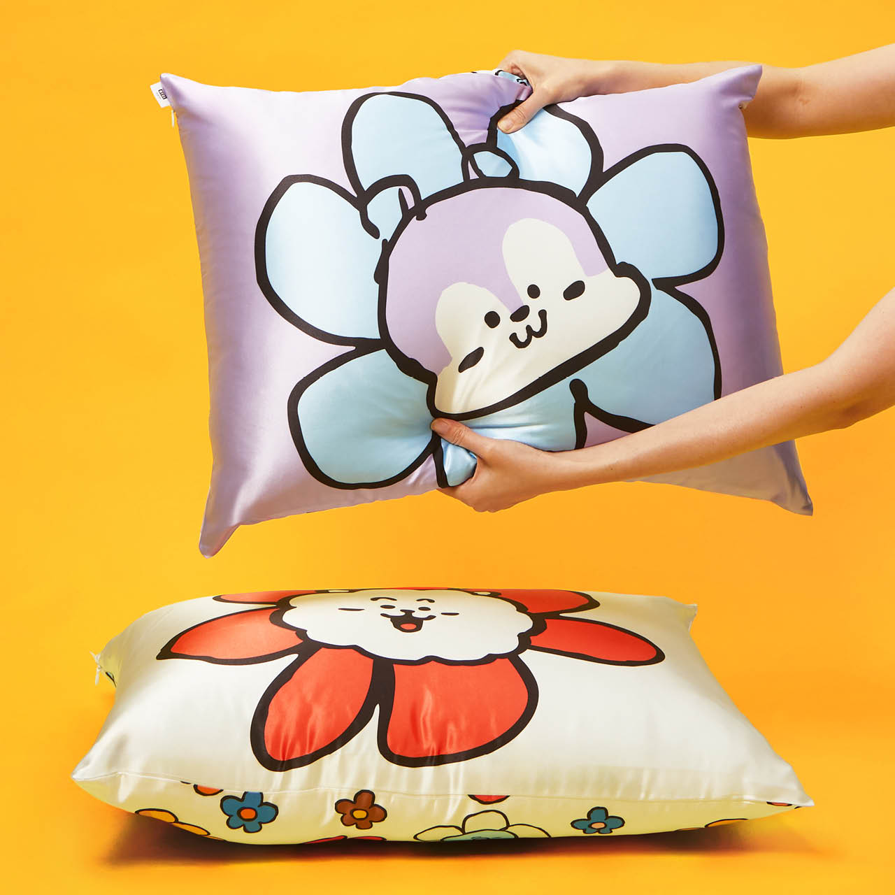 Funda de almohada de satén Kitsch x BT21 - MANG 