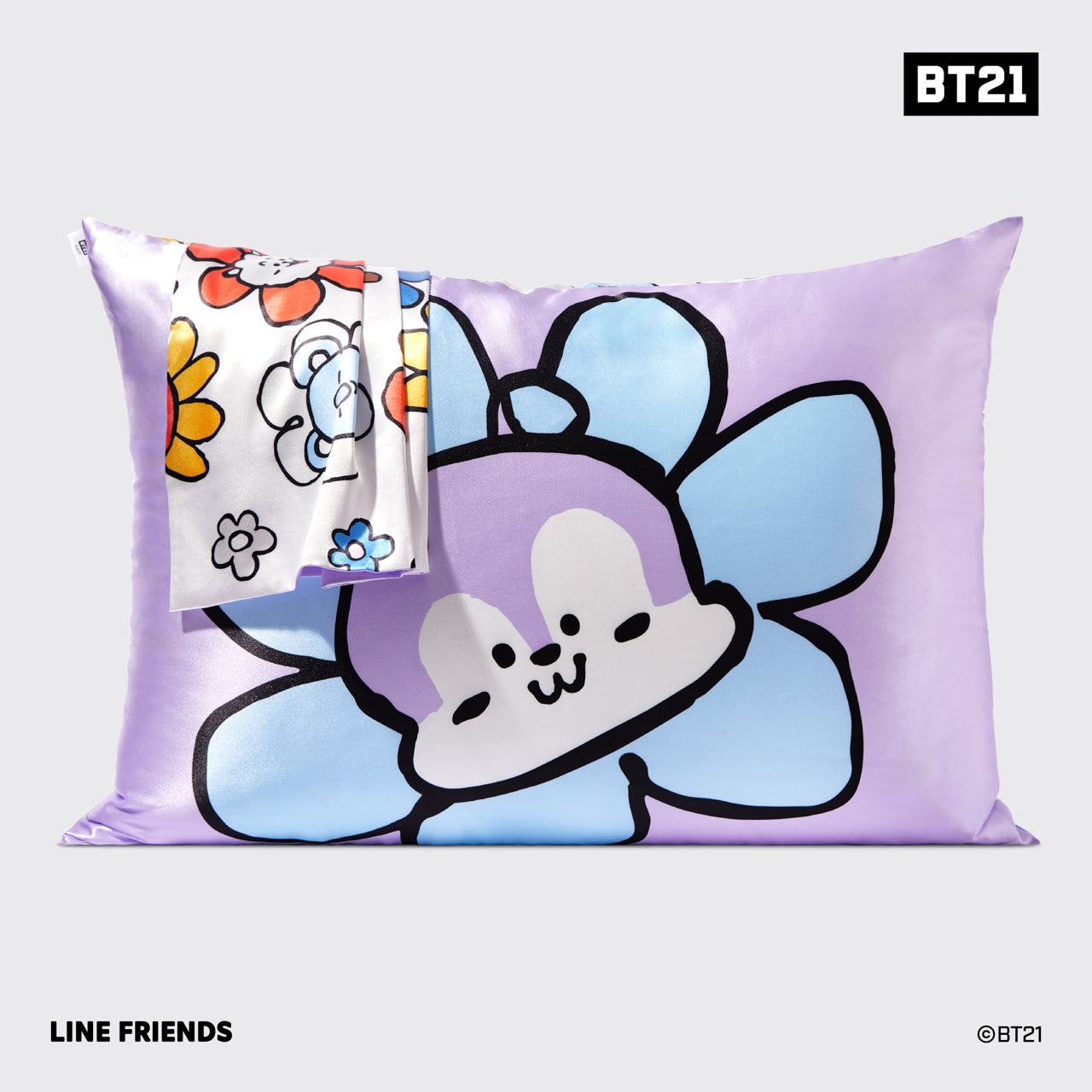 Kitsch x BT21 Satin-Kissenbezug - MANG