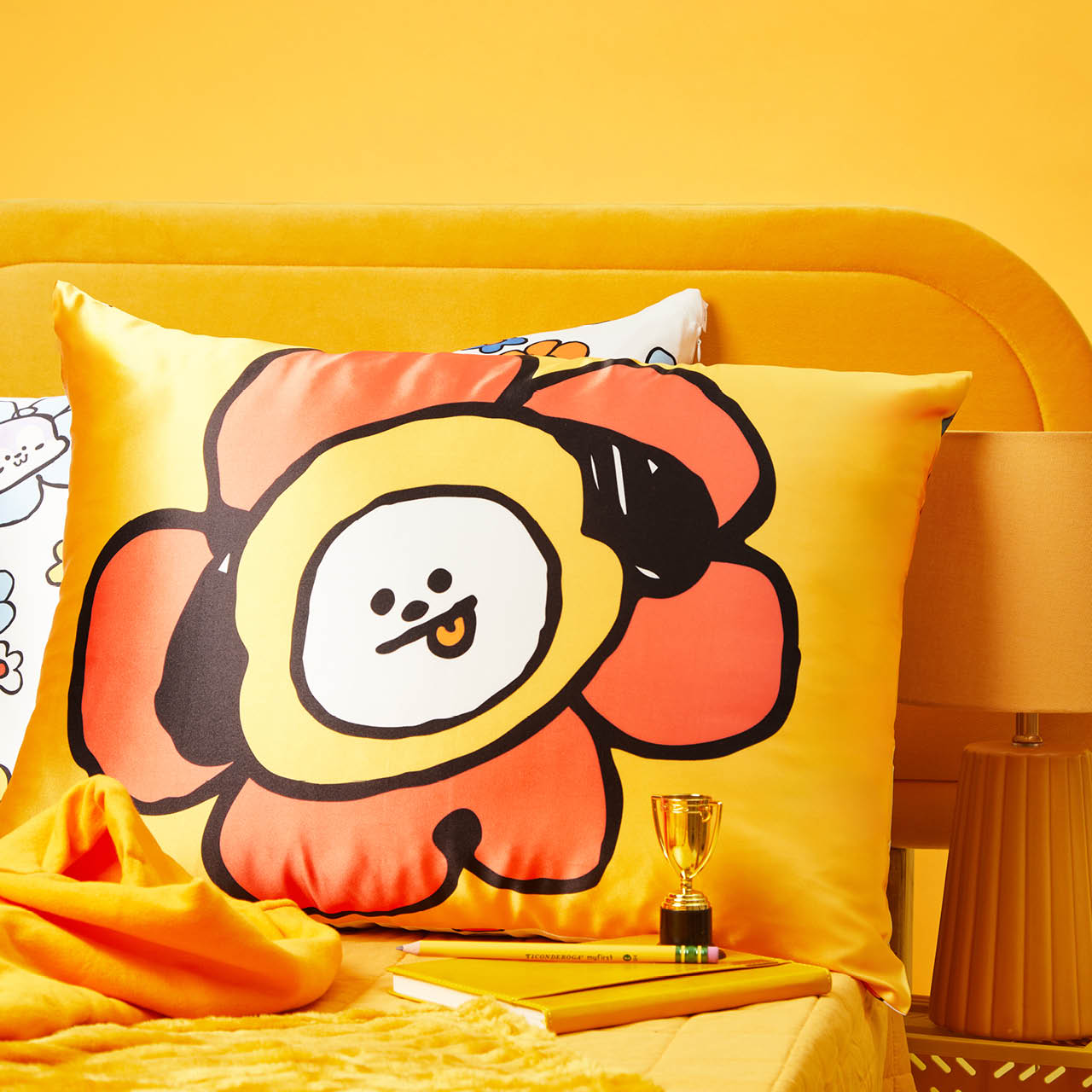 Kitsch x BT21 Satin-Kissenbezug - CHIMMY 