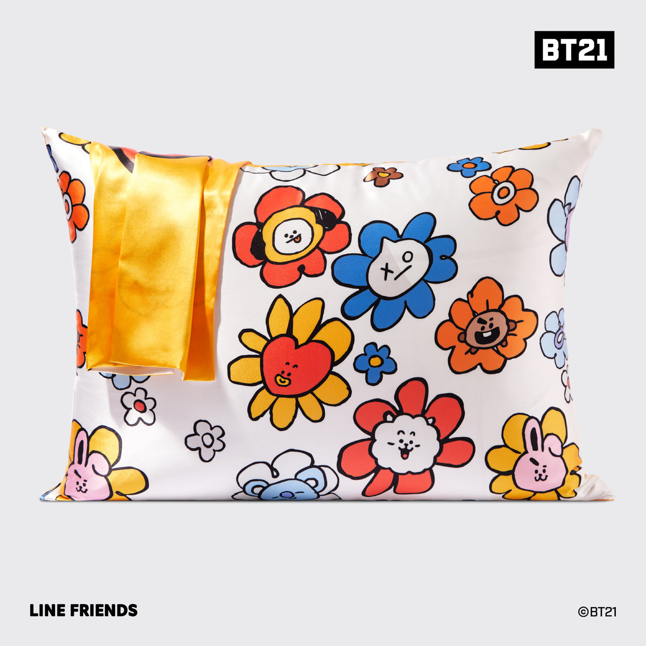 Funda de almohada de satén Kitsch x BT21 - CHIMMY 