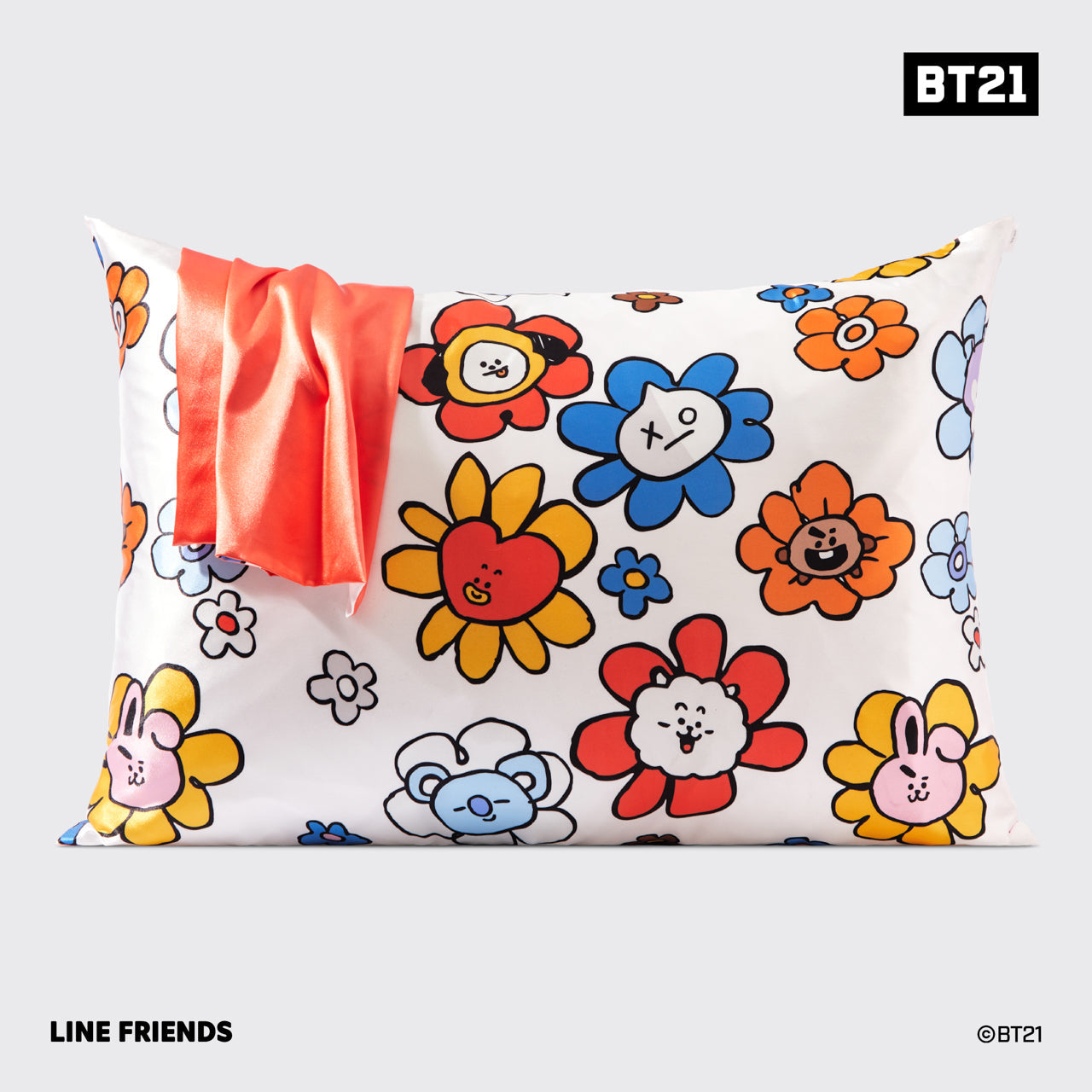 Funda de almohada de satén Kitsch x BT21 - TATA