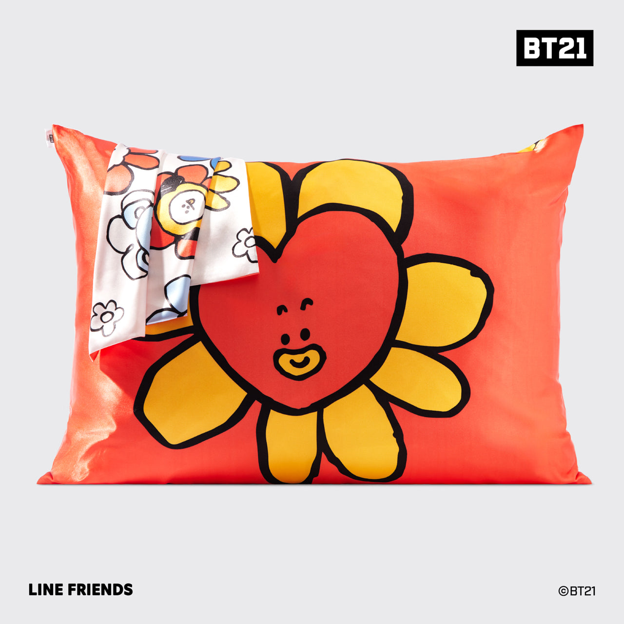 Funda de almohada de satén Kitsch x BT21 - TATA