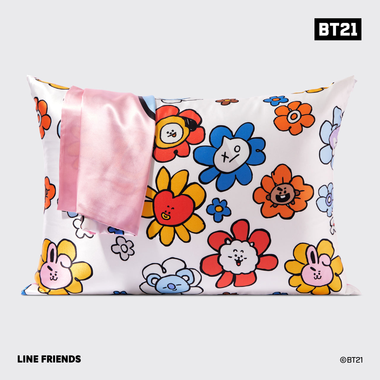 Kitsch x BT21 Satin-Kissenbezug - COOKY 