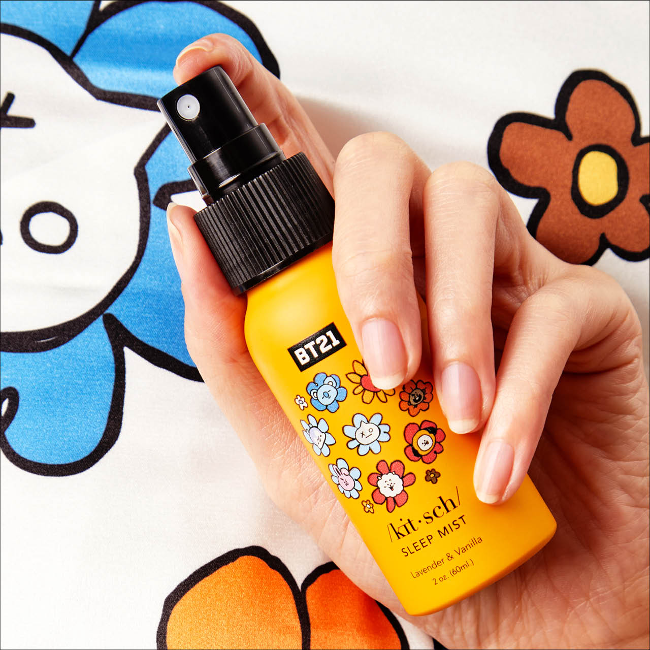 BT21 se encuentra con Kitsch Sleep Mist: lavanda y vainilla