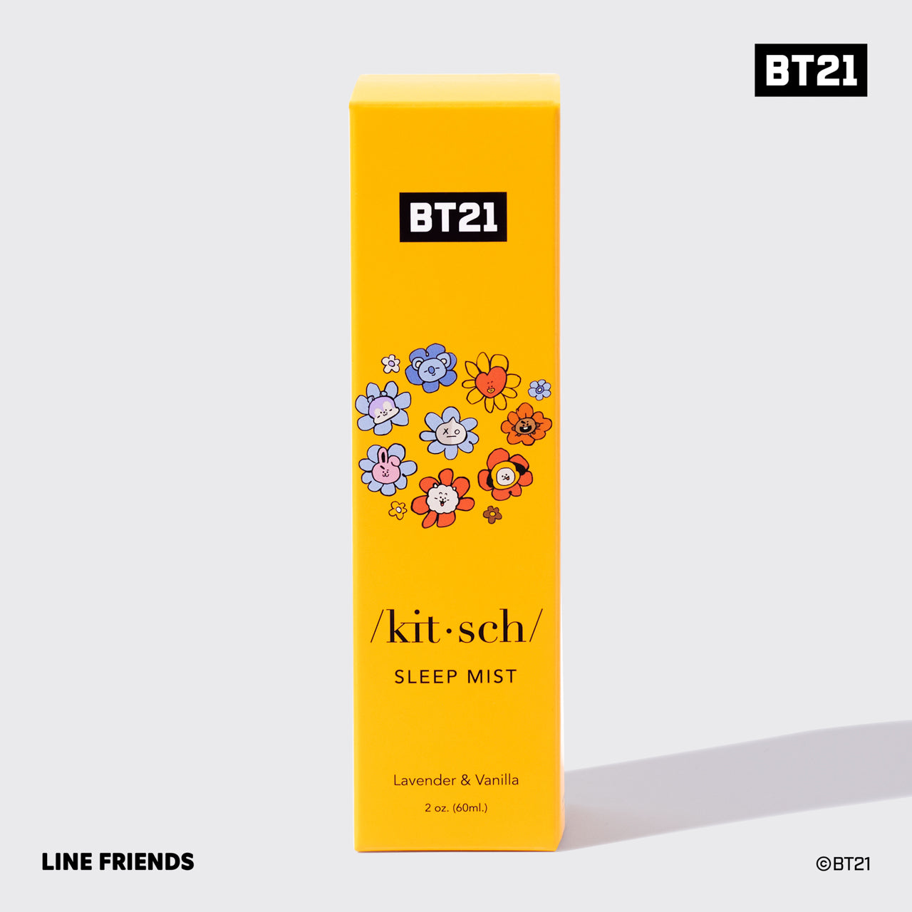 BT21 se encuentra con Kitsch Sleep Mist: lavanda y vainilla