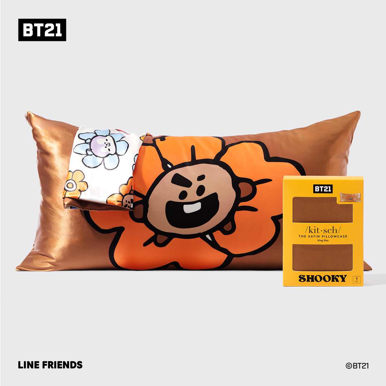 Funda de almohada King Kitsch x BT21 - SHOOKY 