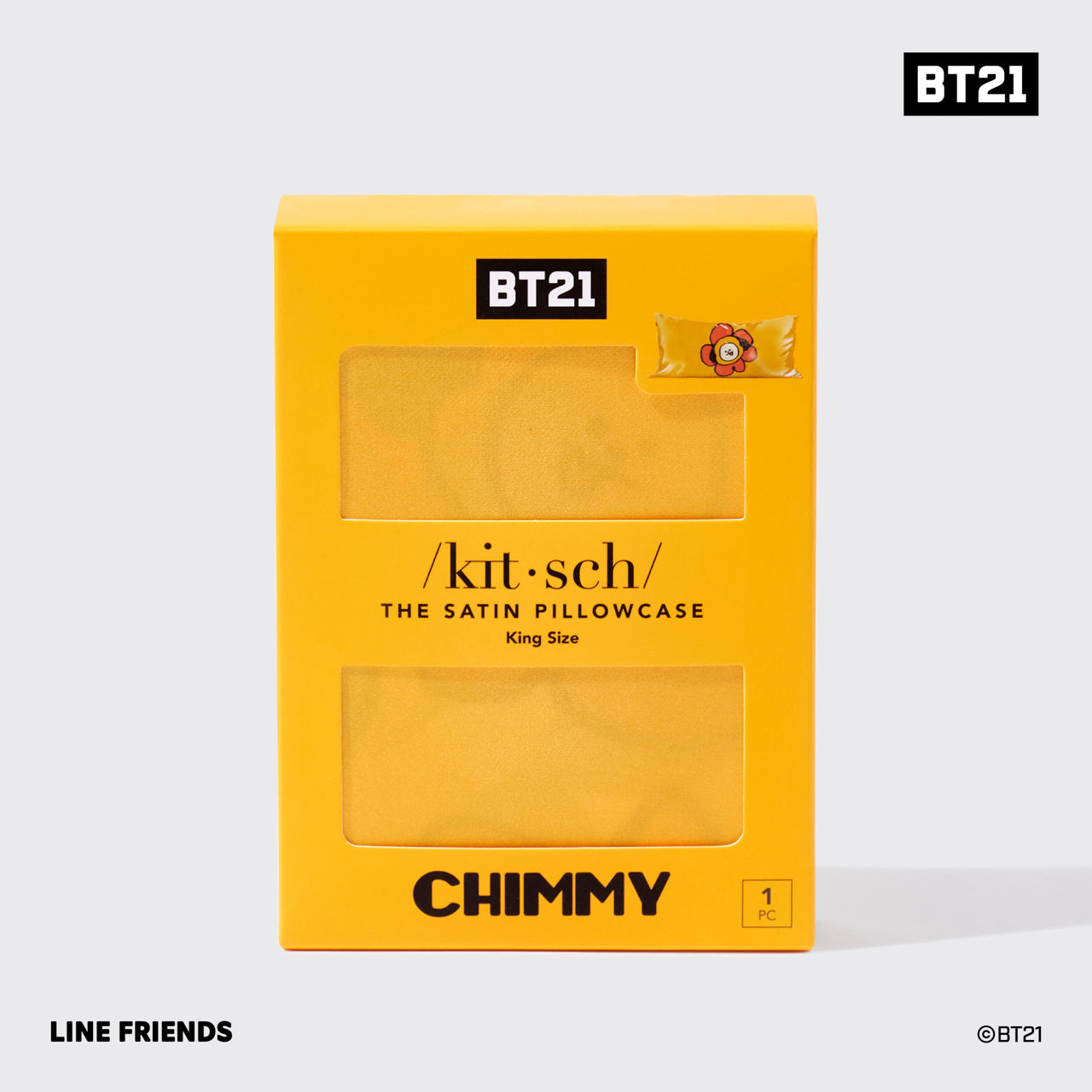 Funda de almohada King Kitsch x BT21 - CHIMMY 